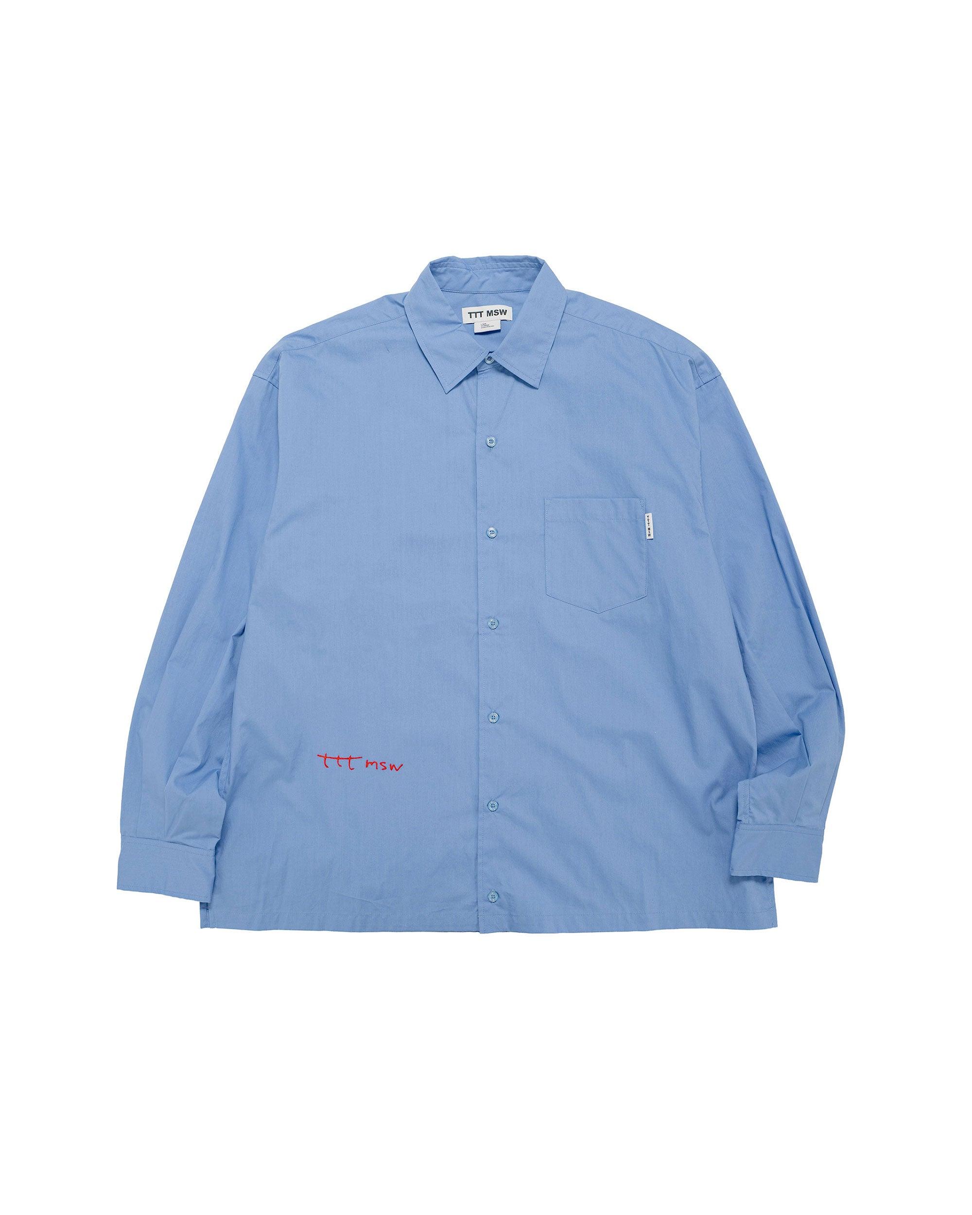 Regular Collar Shirt Blue
