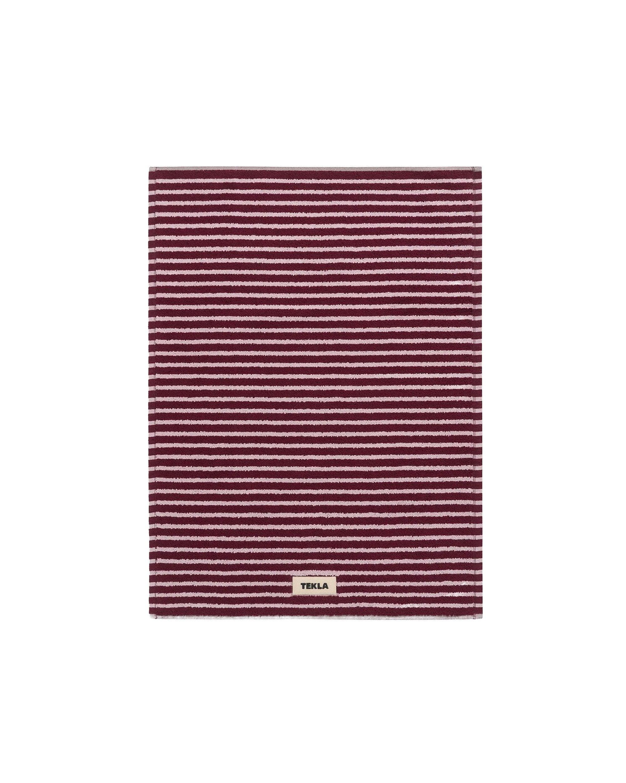 Terry Bath Mat Red&Rose