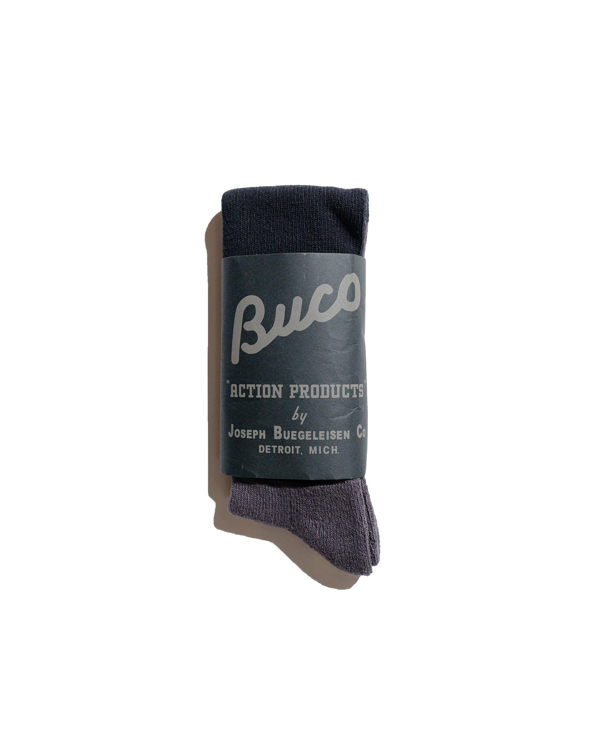The Real McCoy’s BA23105 Buco Striped Action Socks Gray/Black