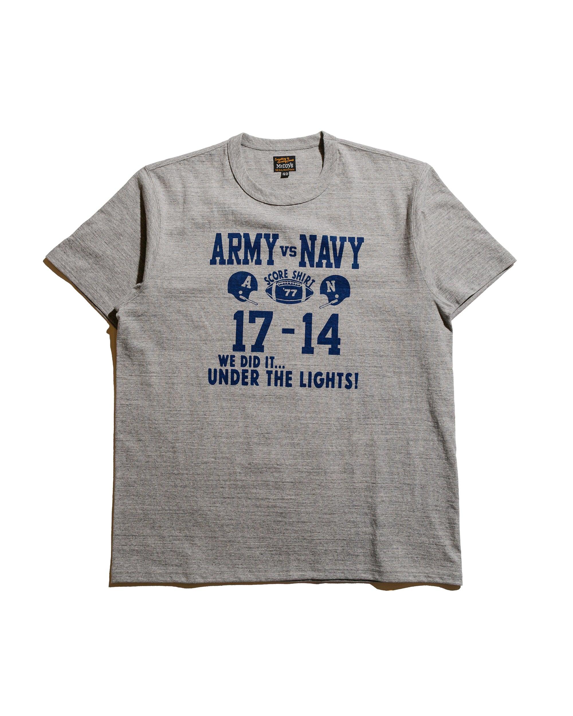 MC25011 Military Tee / Army Vs. Navy Gray