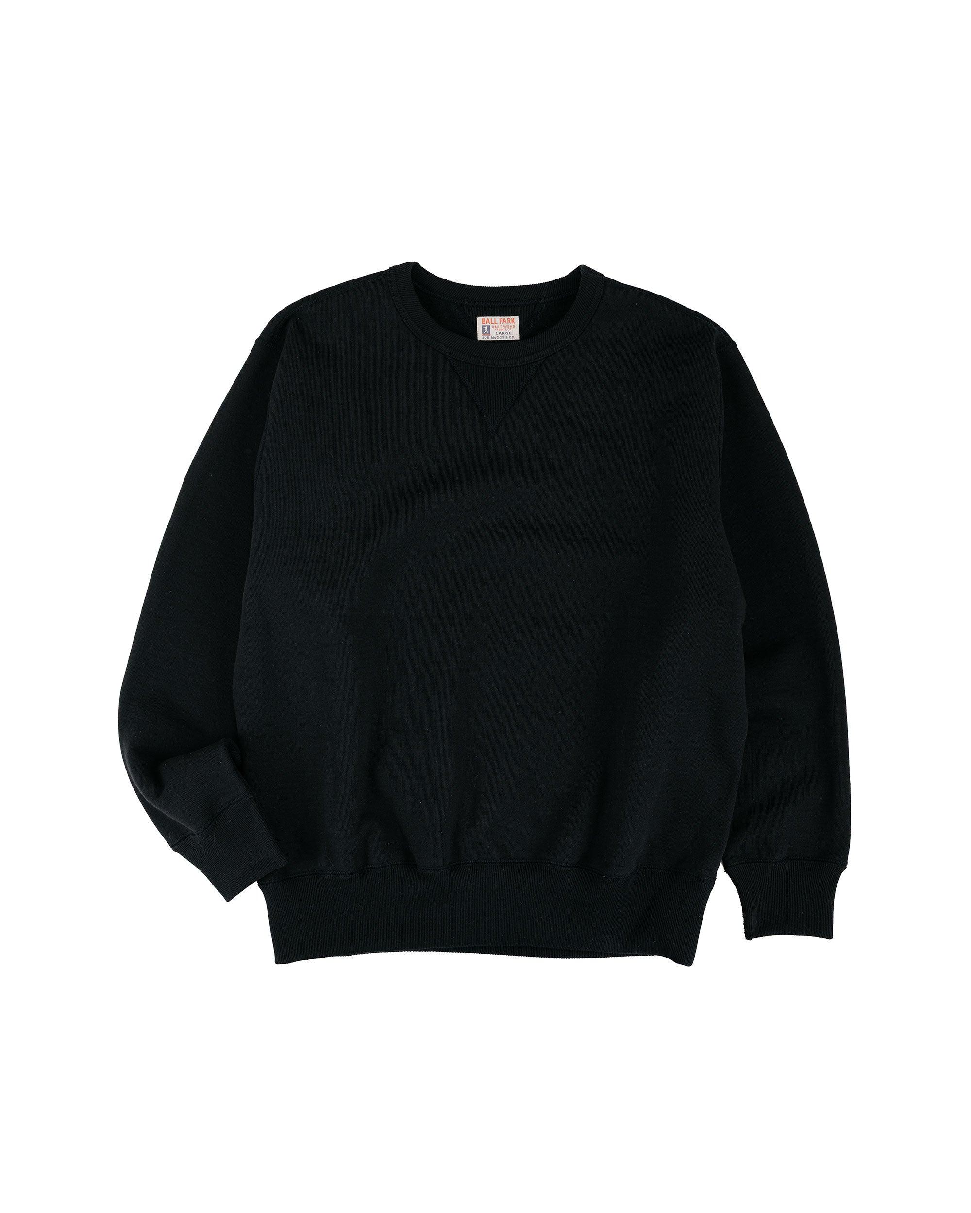 MC25104 12oz. Ball Park Crewneck Sweatshirt Black
