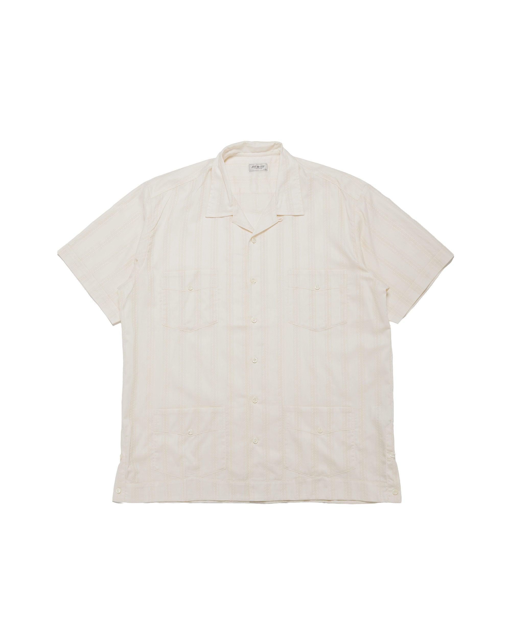 MS26007 Joe McCoy Cuban Shirt S/S Ecru