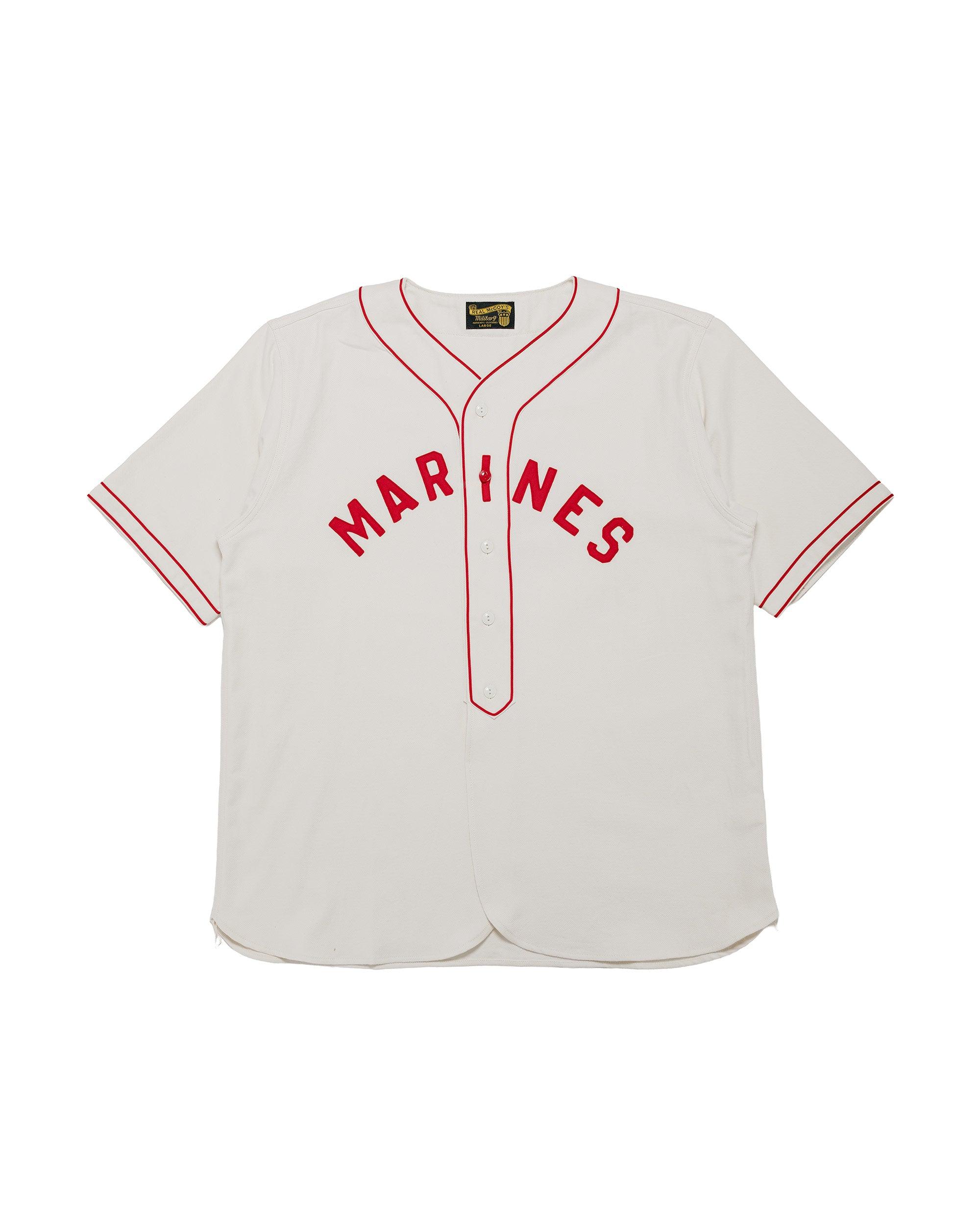 MS26010 Baseball Uniform Shirt / Marines White