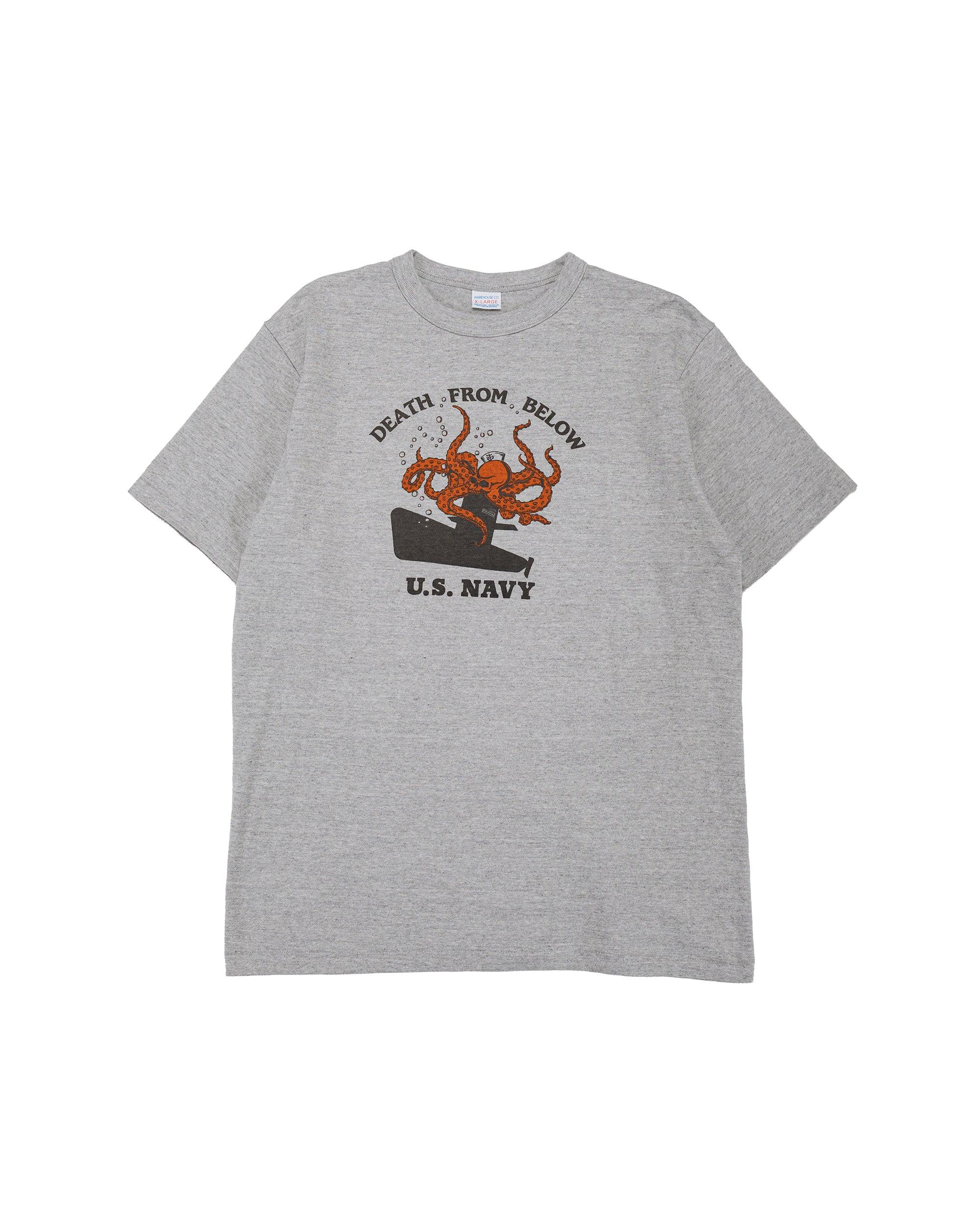 Lot. 4096 88/12 Heather Crew Neck T Death From Below Gray
