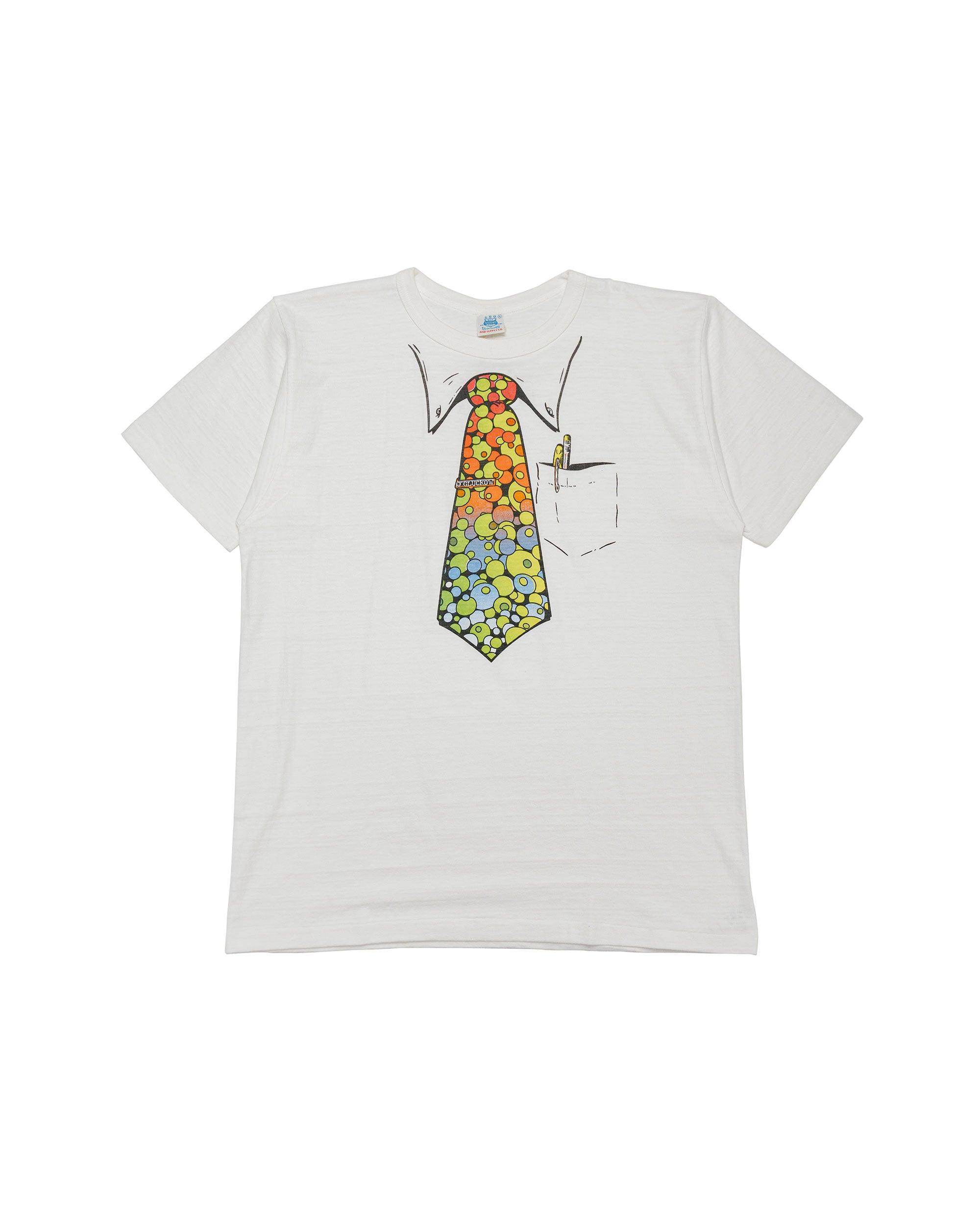 Lot. JG-CS06 Pop-Art Necktie T Off White