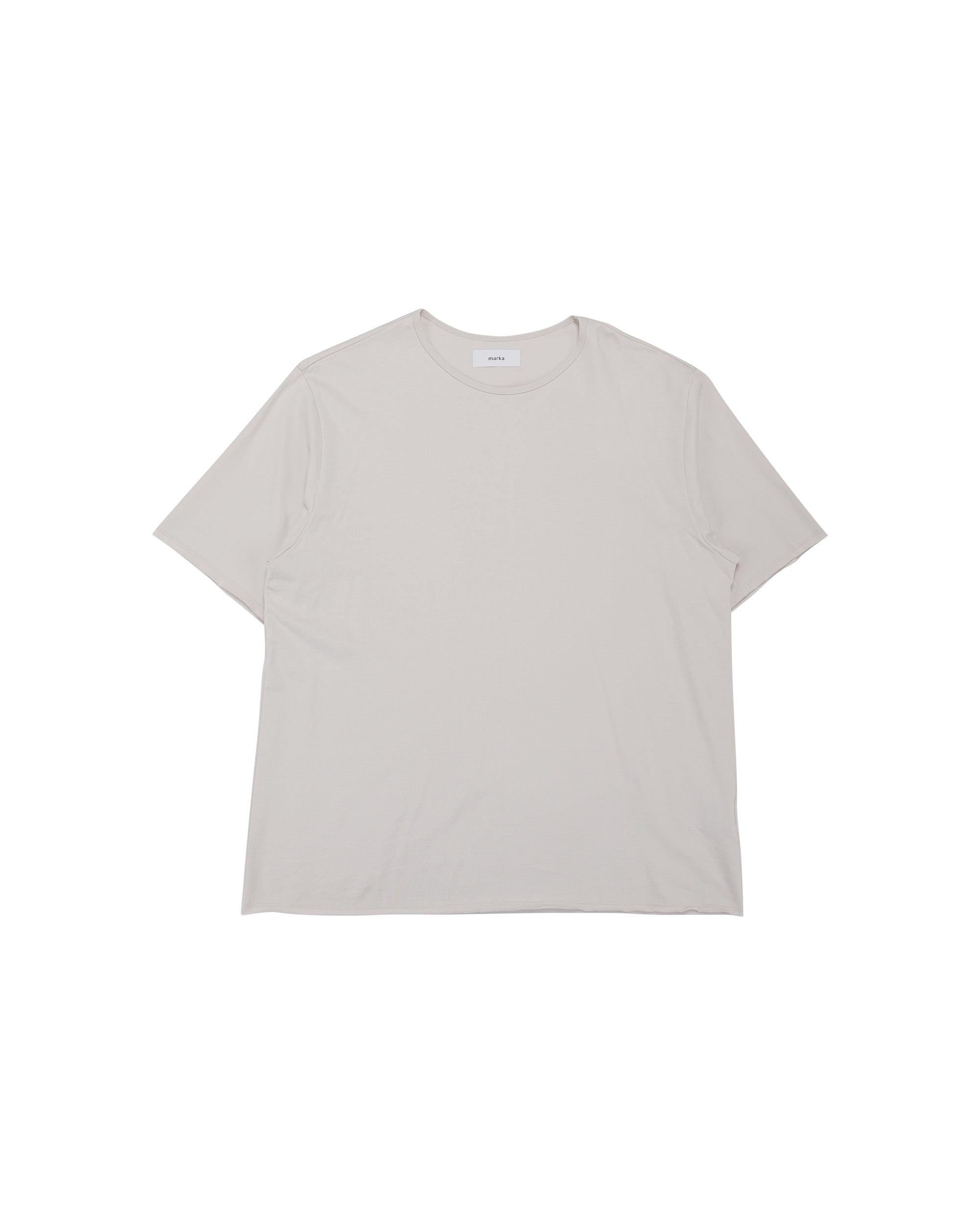 marka Narrow Piping Tee 40/2 Organic Cotton Knit L. Beige