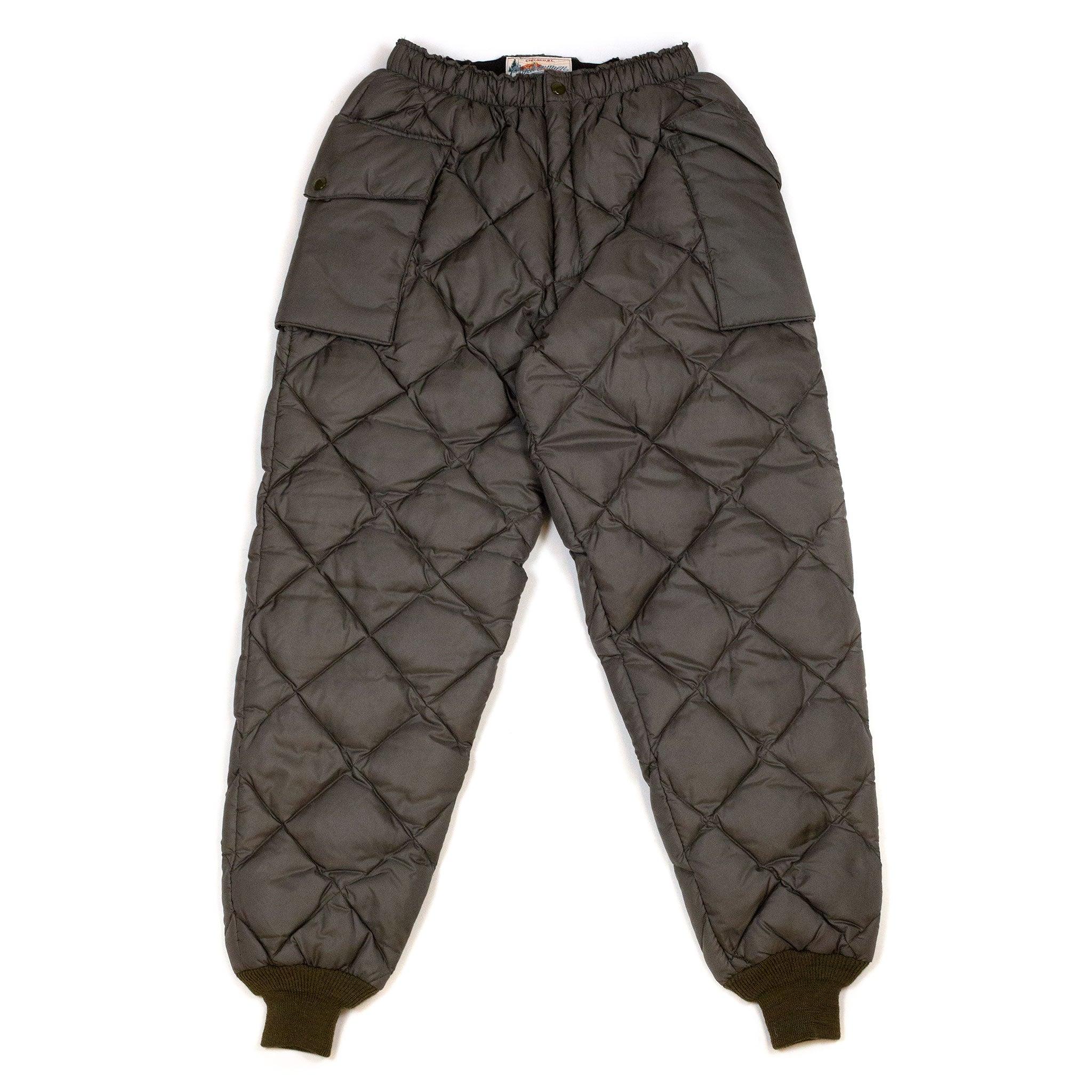 MP20105 Nylon Quilted Down Trousers Olive