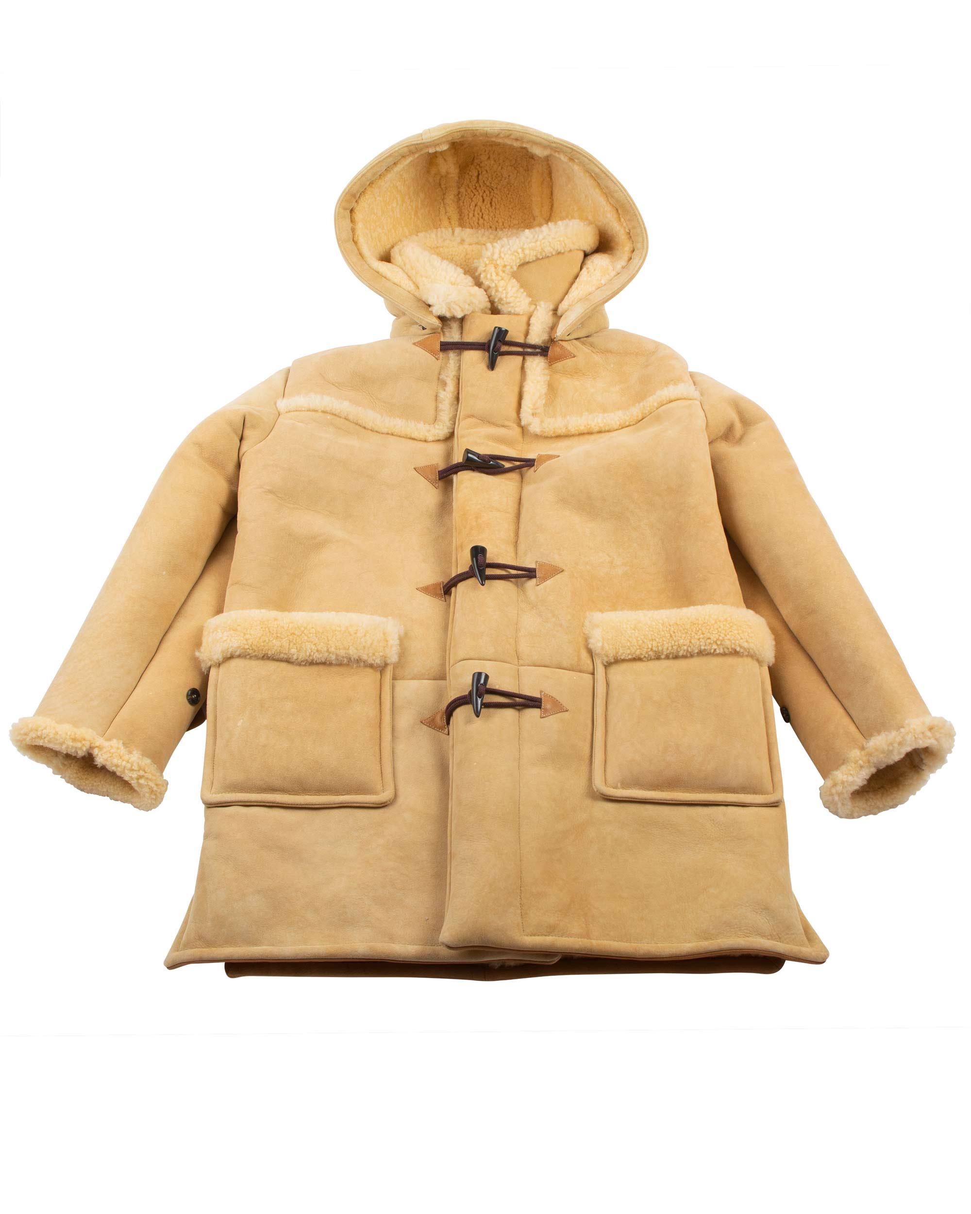 MJ21123 Mouton Duffle Coat Beige