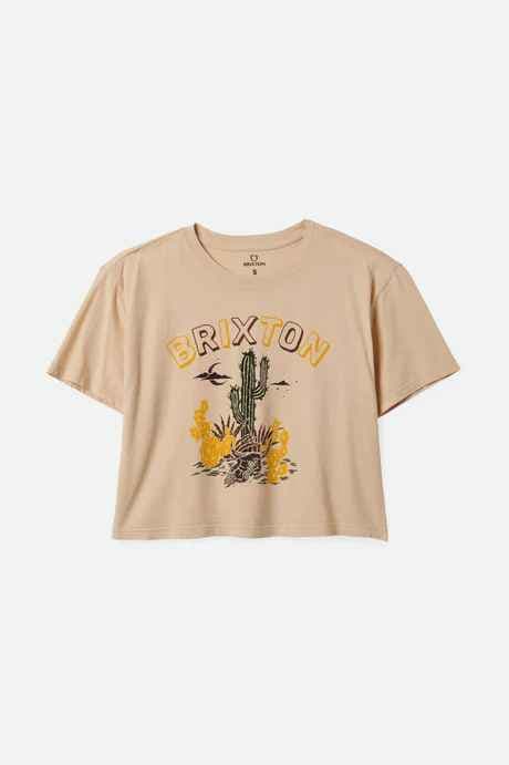 Women's Cactus S/S Boxy Tee - Biscotti