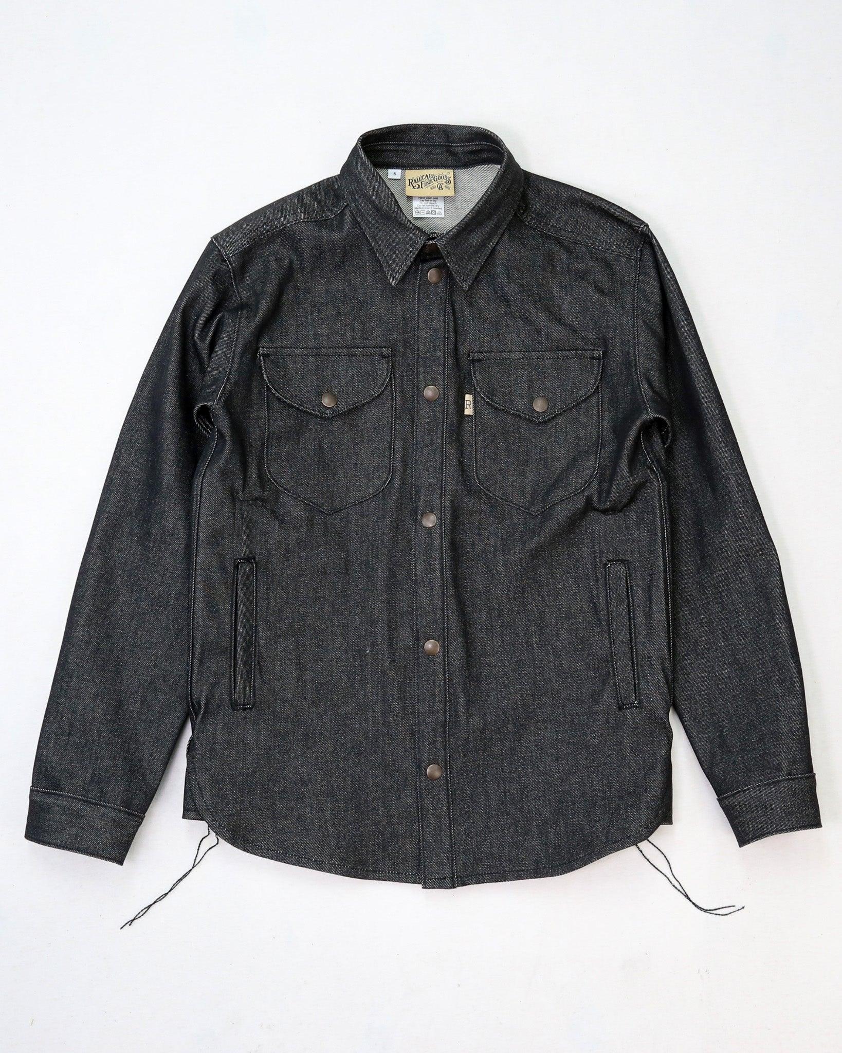 Interceptor Cone Mills 14 Oz Black Warp Natural Weft Welted Hand Pockets Shirt