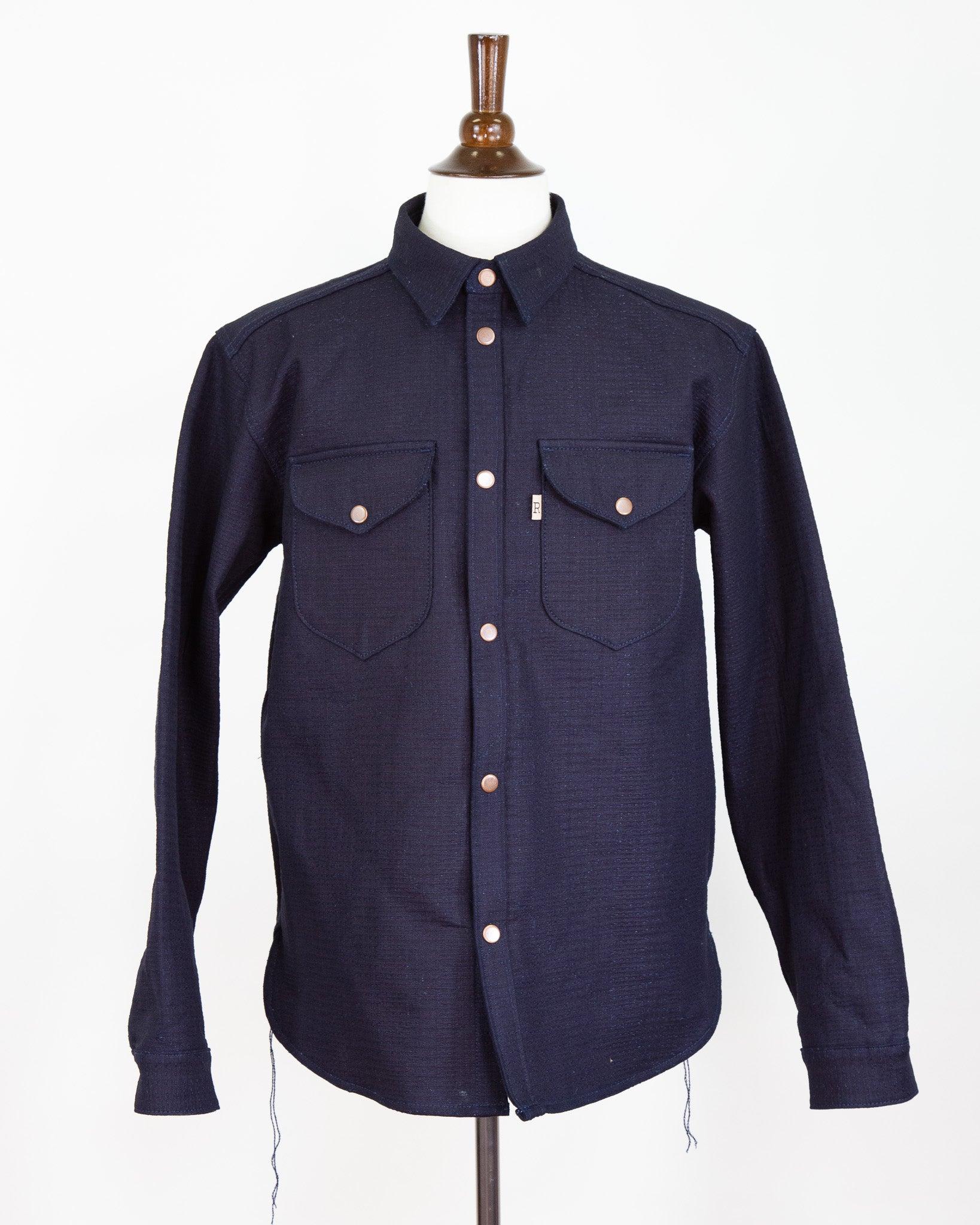 Eliminator Unshin Sashiko 13 Oz Dark Indigo Shirt