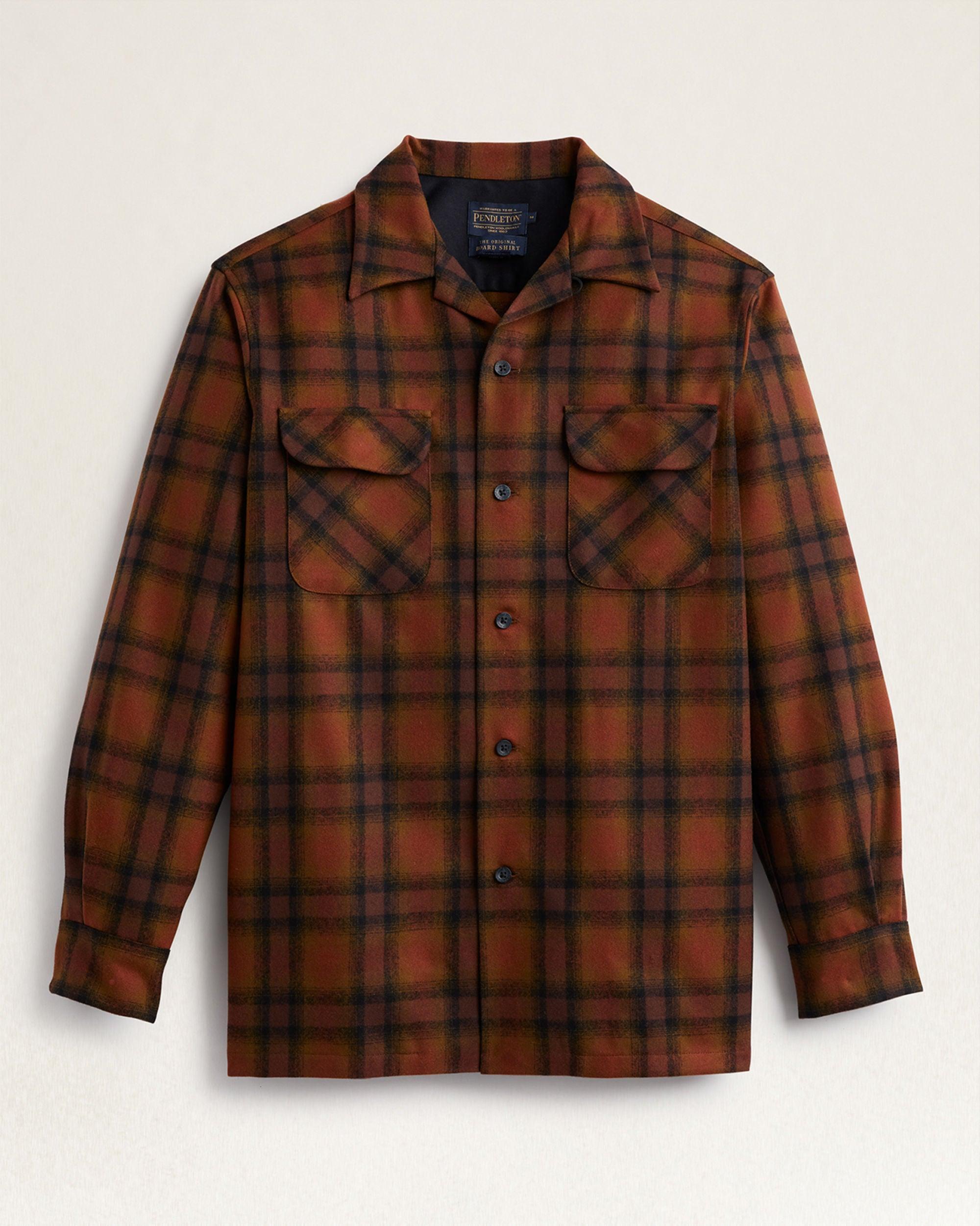 Men's Board Shirt Brown/Brick Ombre RA790-32593