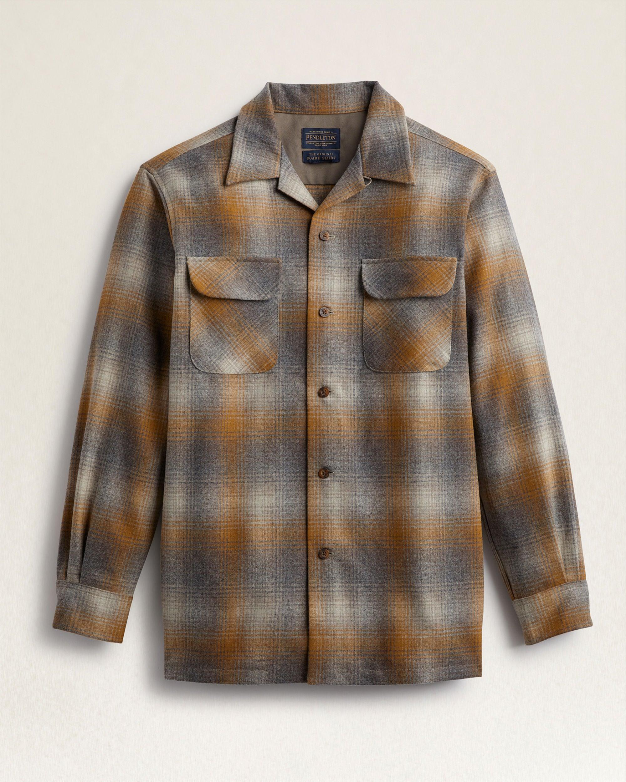 Men's Board Shirt Taupe/Copper Ombre RA790-32587