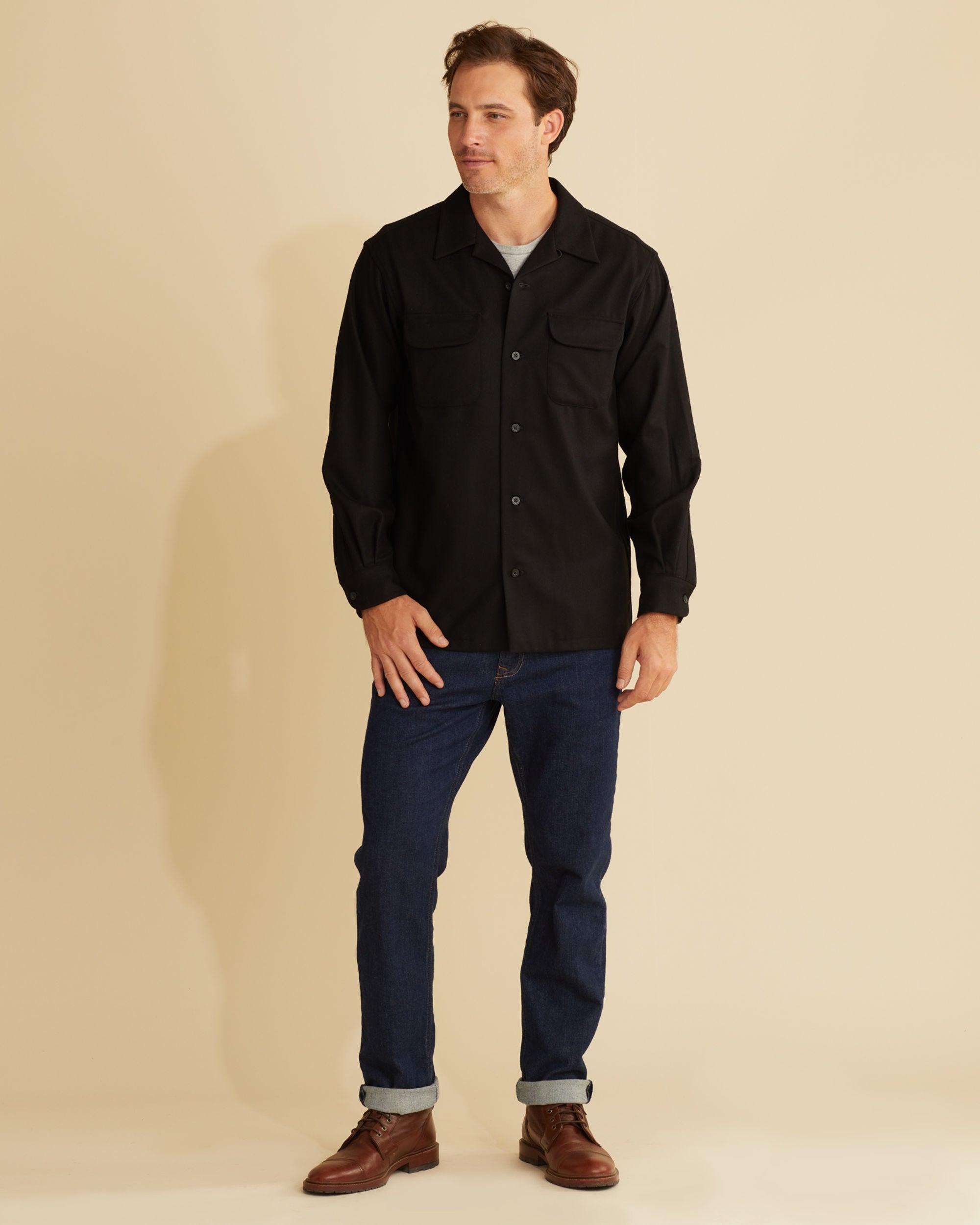 Men's Board Shirt Black - RA335-20042