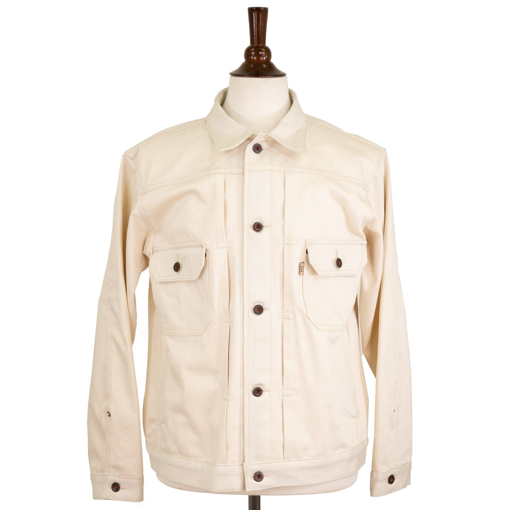Type 2 X105 12 Oz Ecru Natural Selvedge Jacket