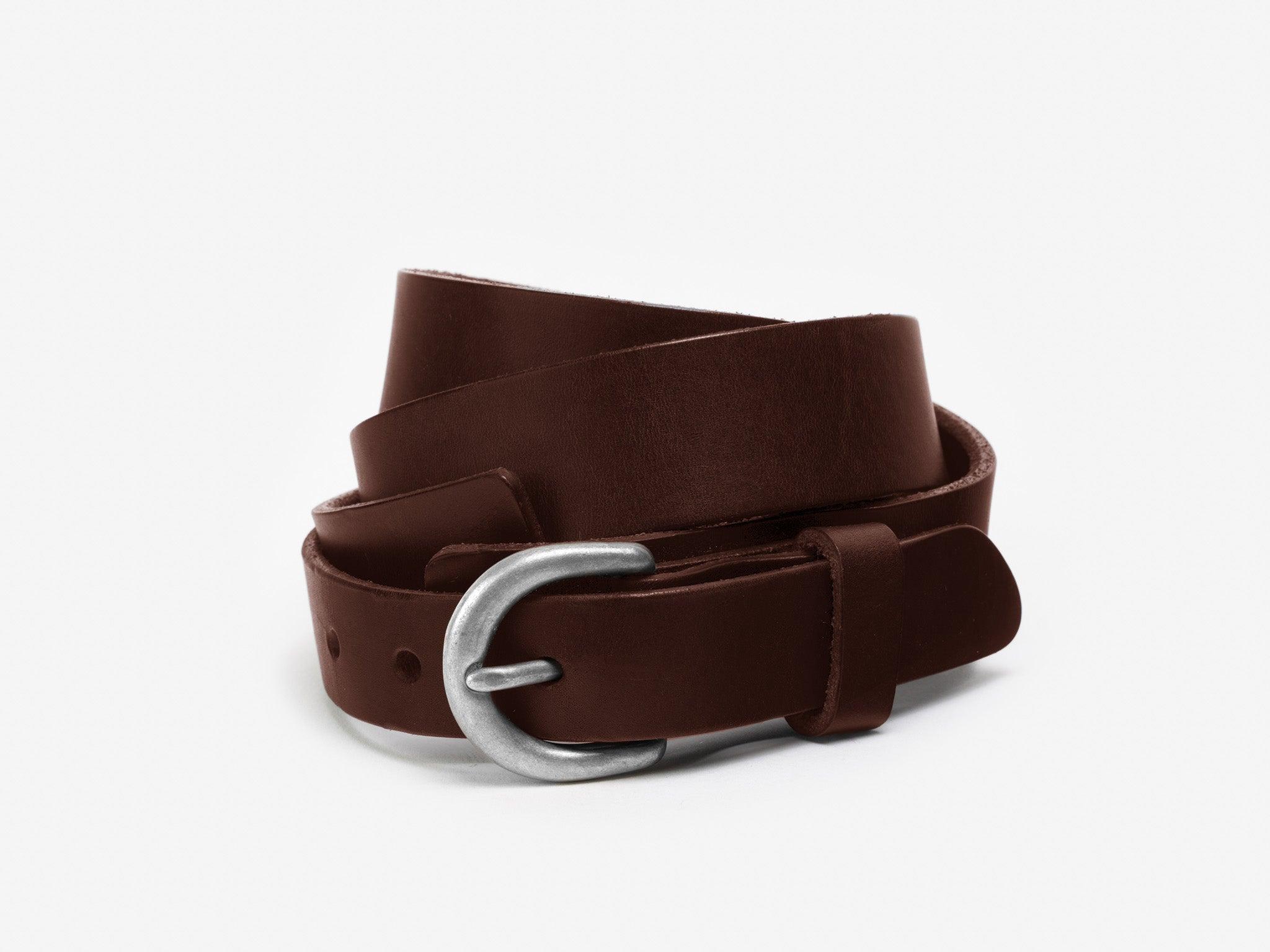 No. 222 Harness Buckle Belt, Hickory