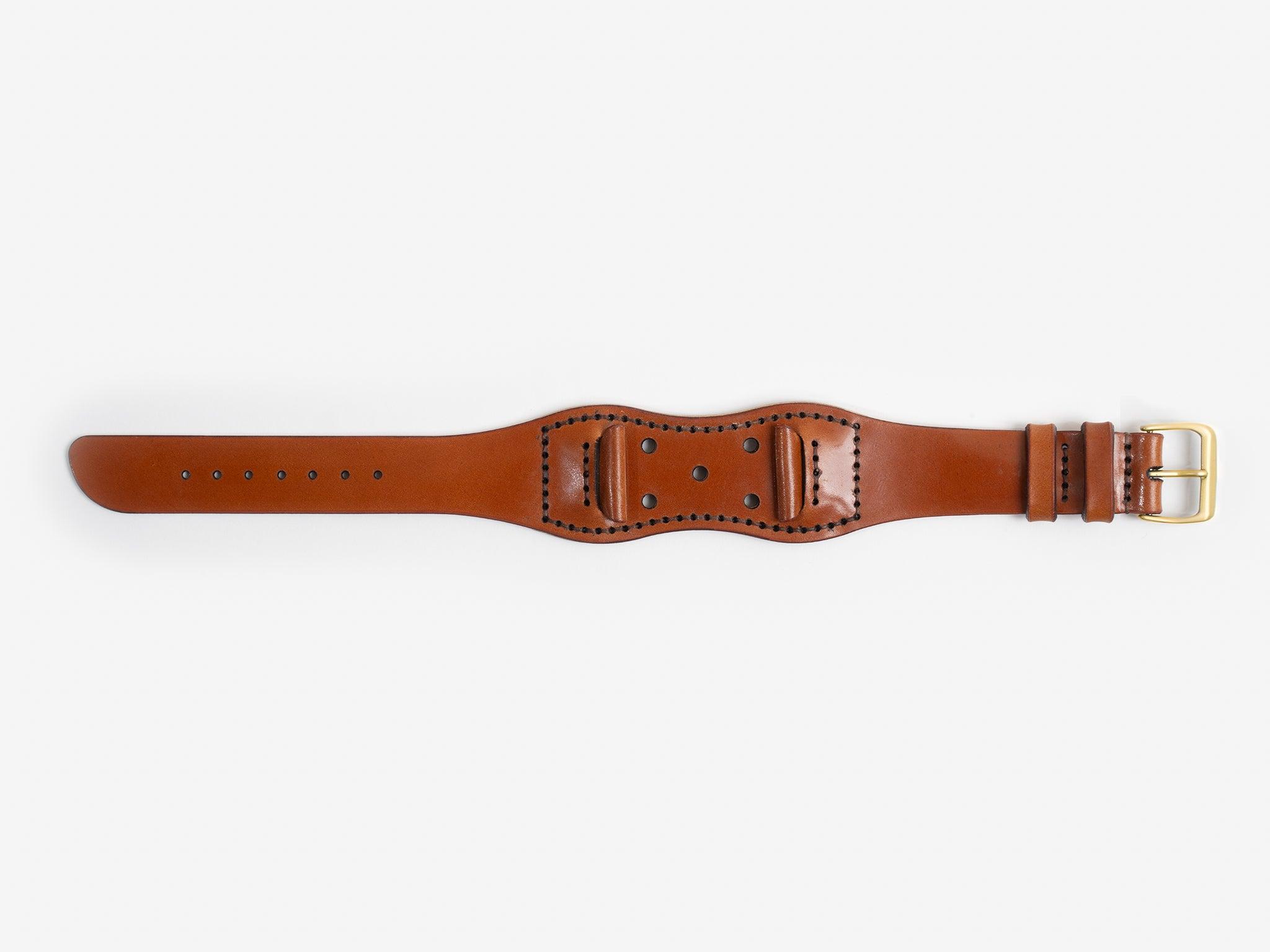 No. 631 Hourglass Watch Strap, Tan Cordovan