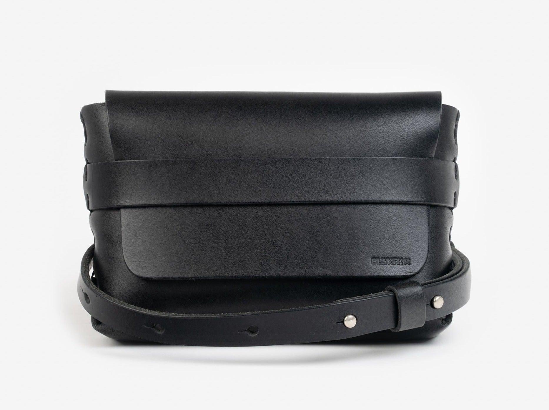 No. 603 Leather Crossbody & Belt Pouch, Black