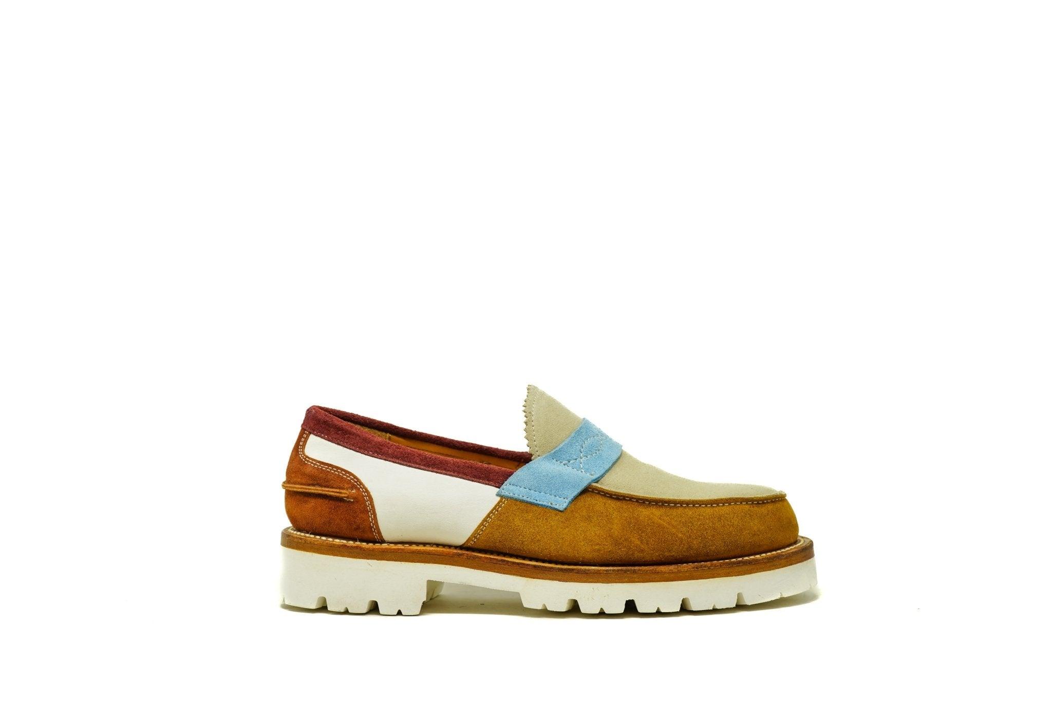 Jack Penny Loafers Rust & Denim