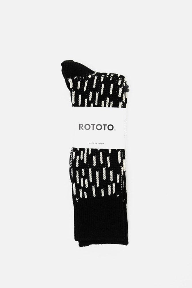 Rain Drop Socks / Black Ivory