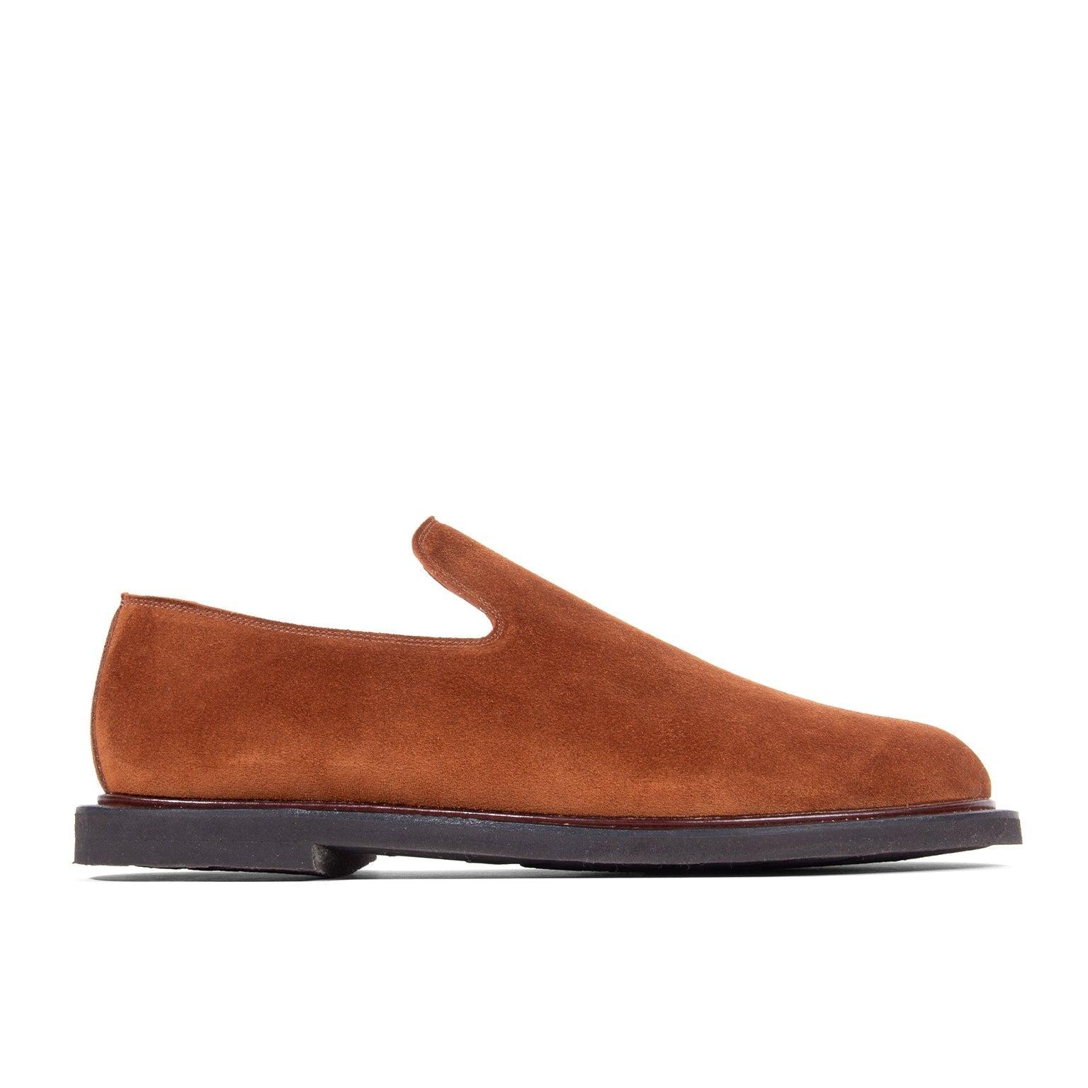 Slipper - Polo Brown Janus Calf Suede