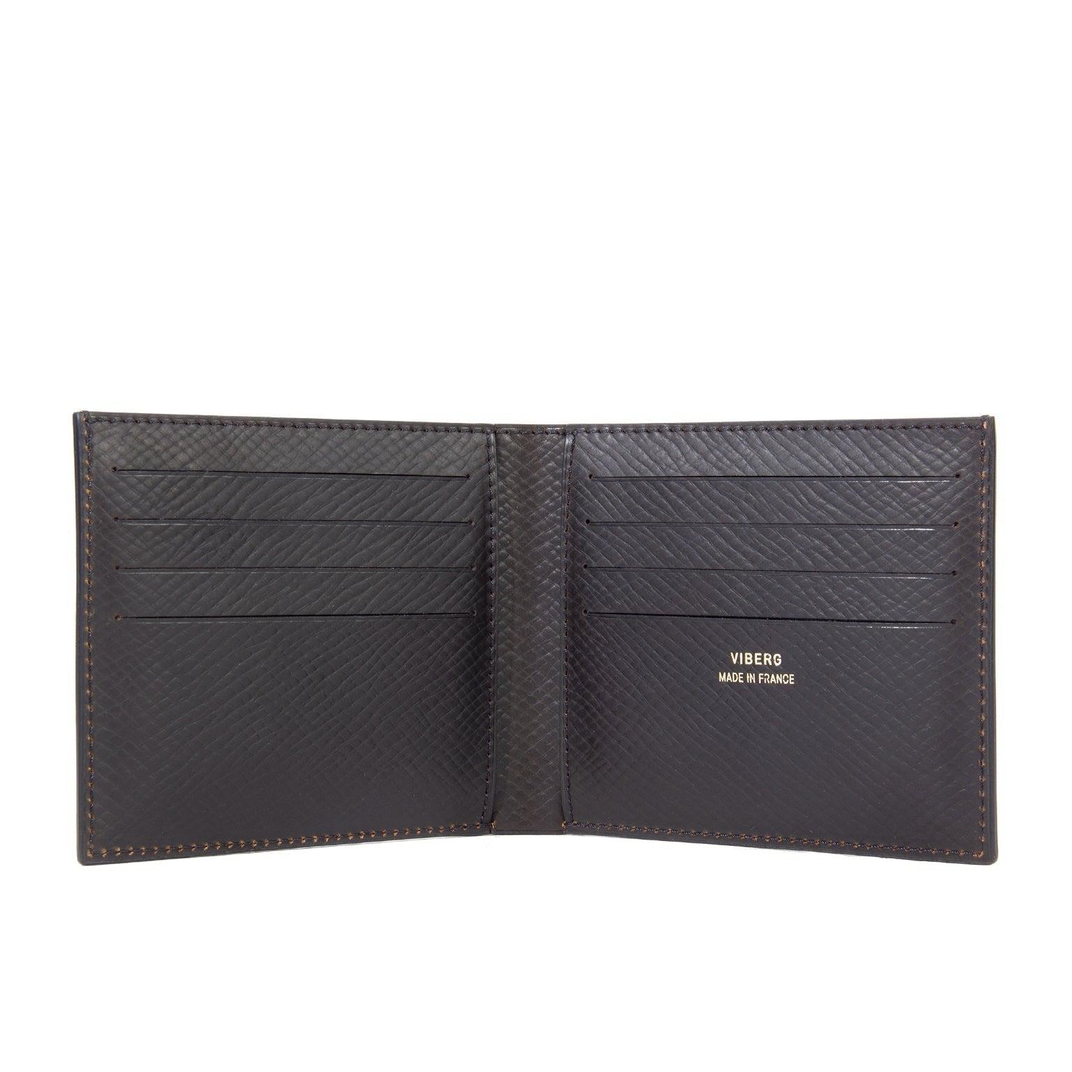 Viberg Billfold - Dark Cognac Hatchgrain Shell Cordovan