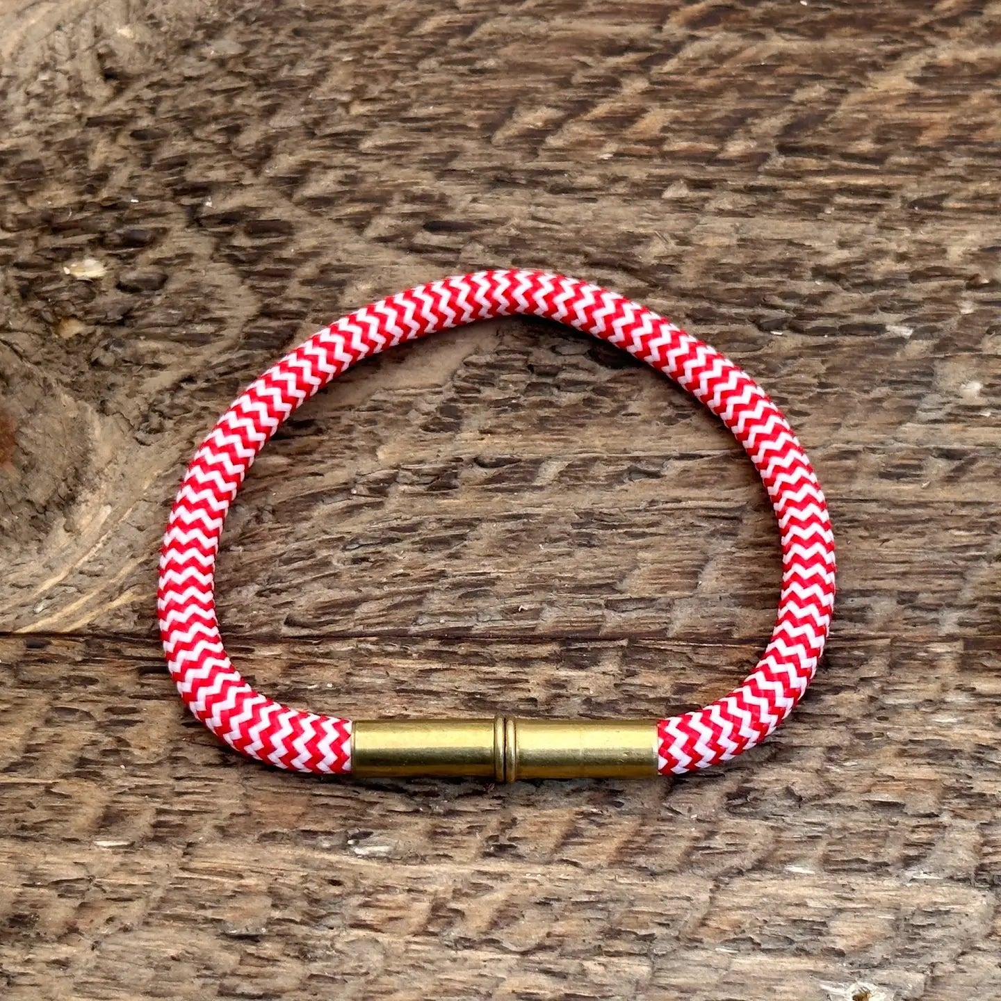 Flint Bracelet | Summer .22 | Red Single Wrap | Tres Cuervos