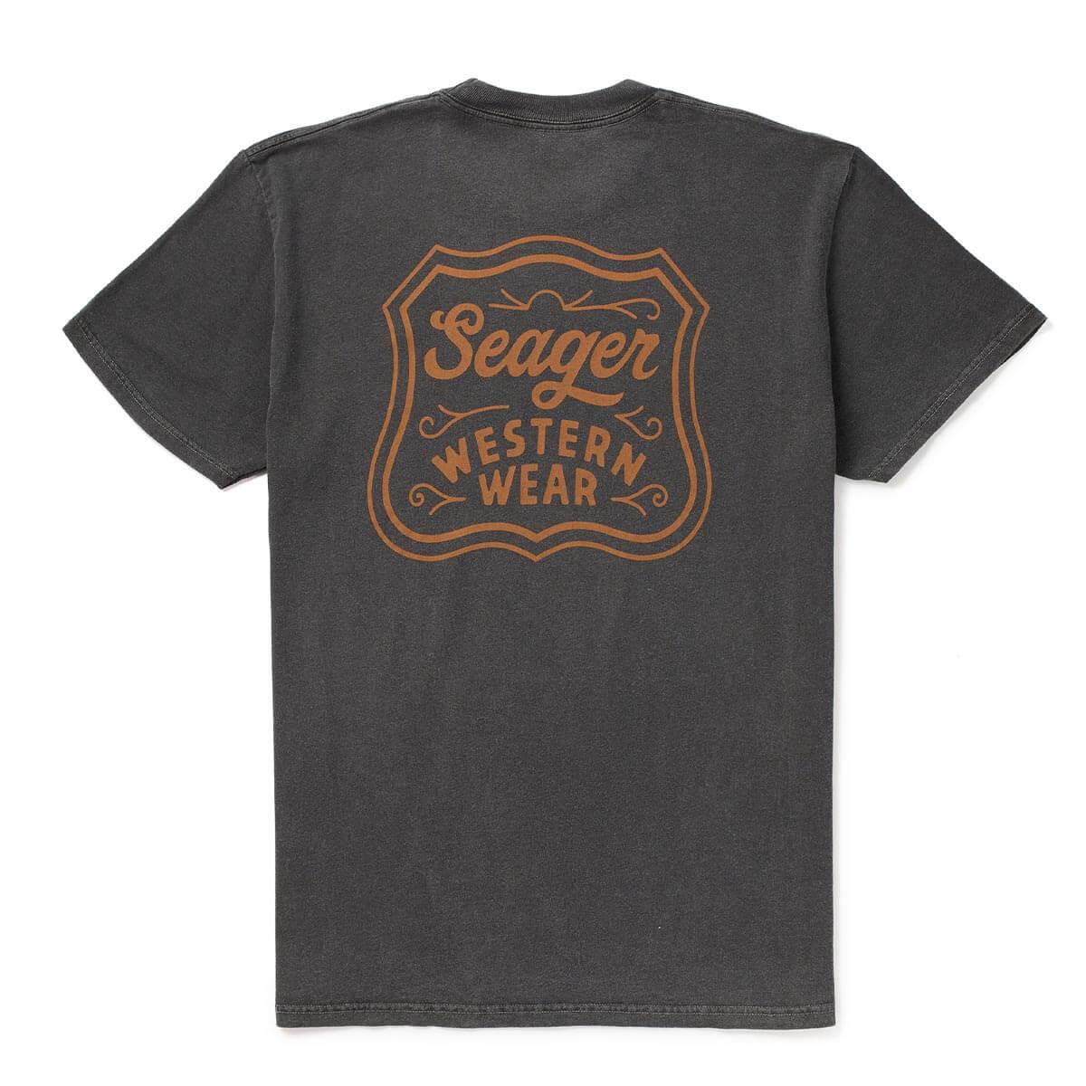 Badge Premium Tee | Pigment Black | Seager Co.