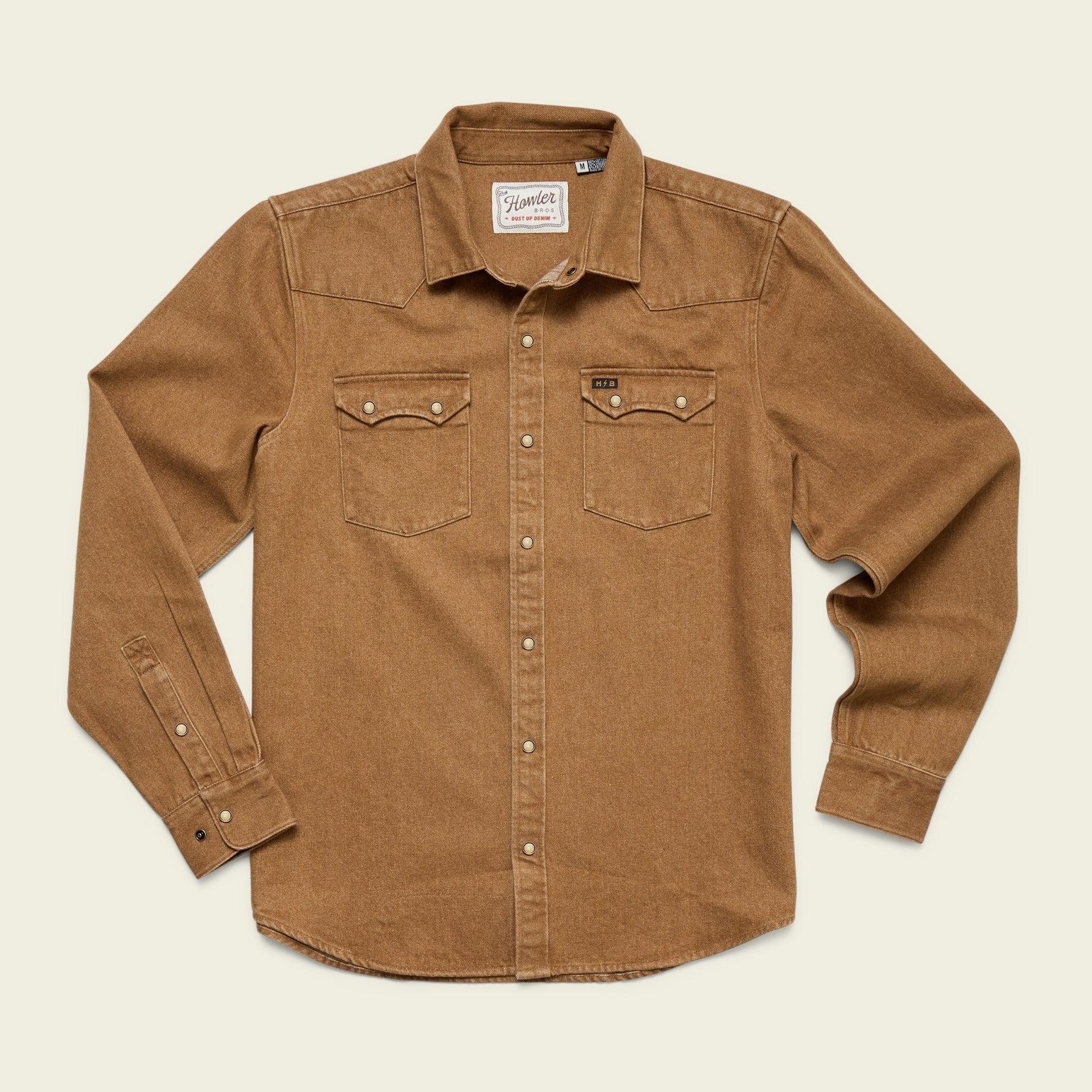 Dust Up Denim Snapshirt | Owens Oaker Wash | Howler Bros