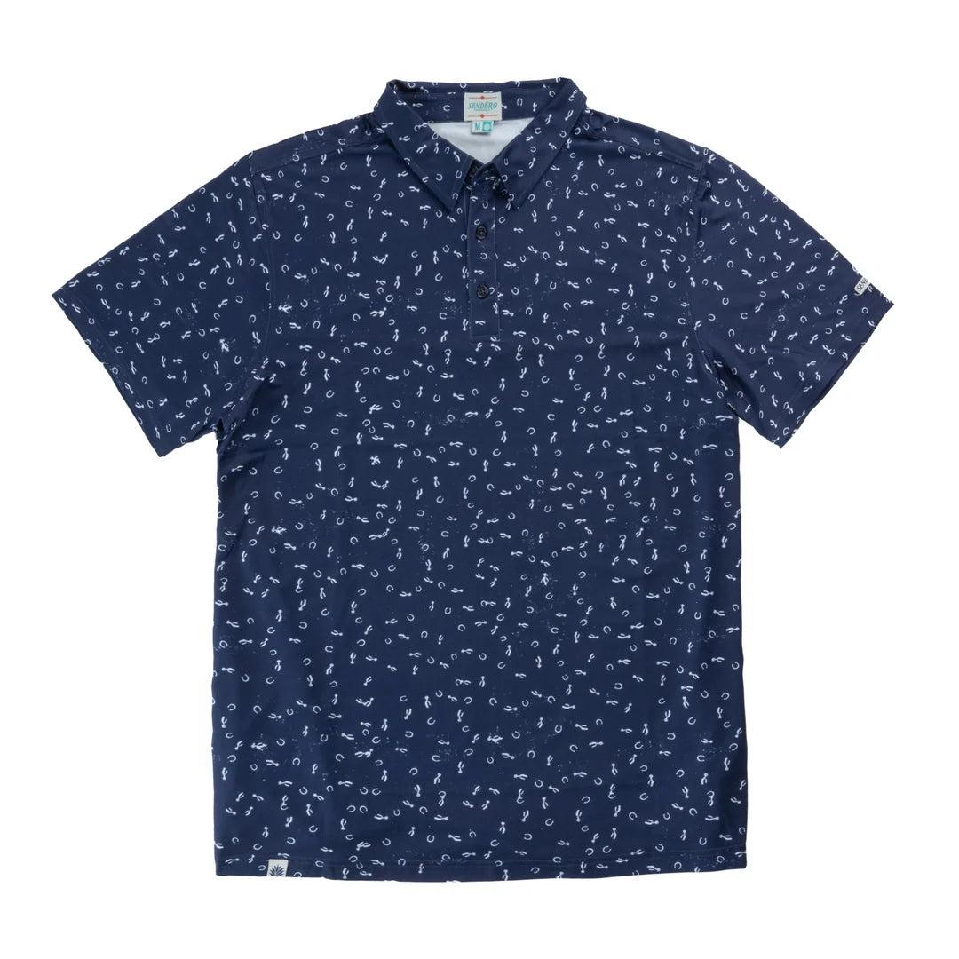 High Noon Performance Polo | Best Of Luck - Midnight | Sendero Provisions Co