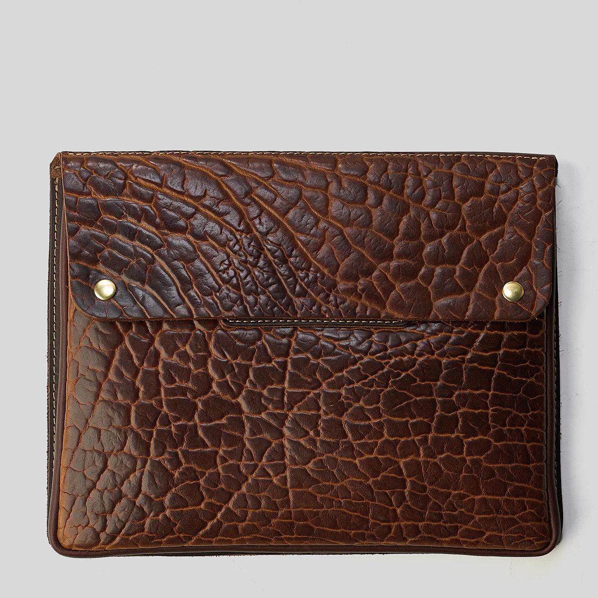 Shrunken Bison & Horween Hard Case | Coronado Leather