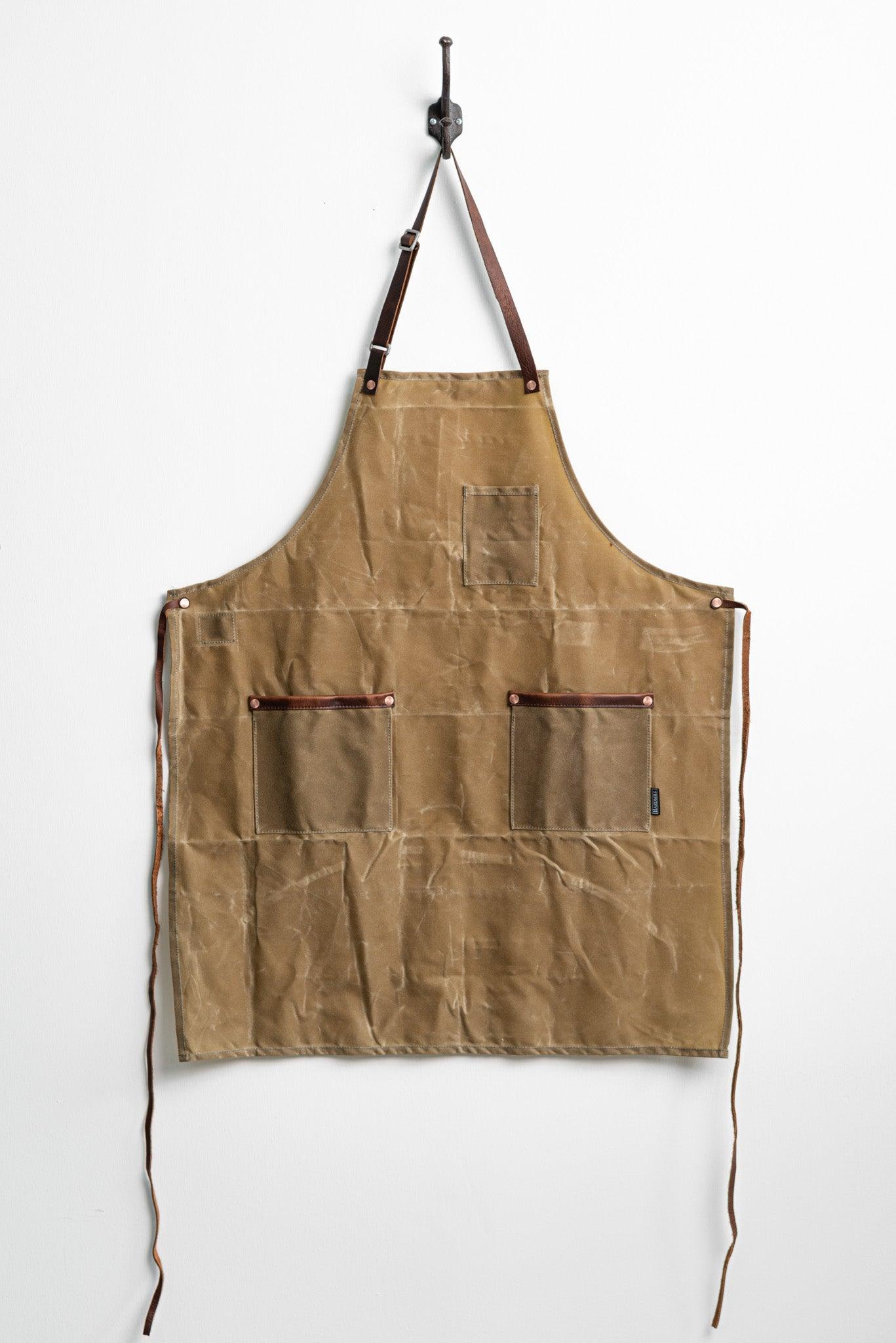 Industry Apron | Field Tan Waxed Canvas | Hardmill