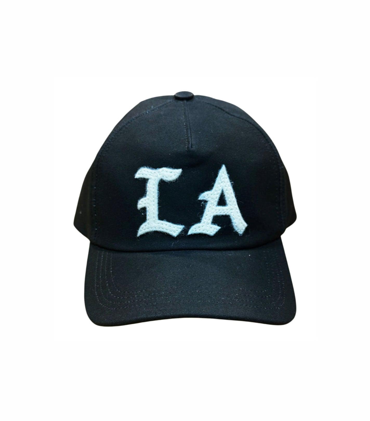 LA white wool felt Japanese black Sumi ink coated indigo moleskin cap made in NYC