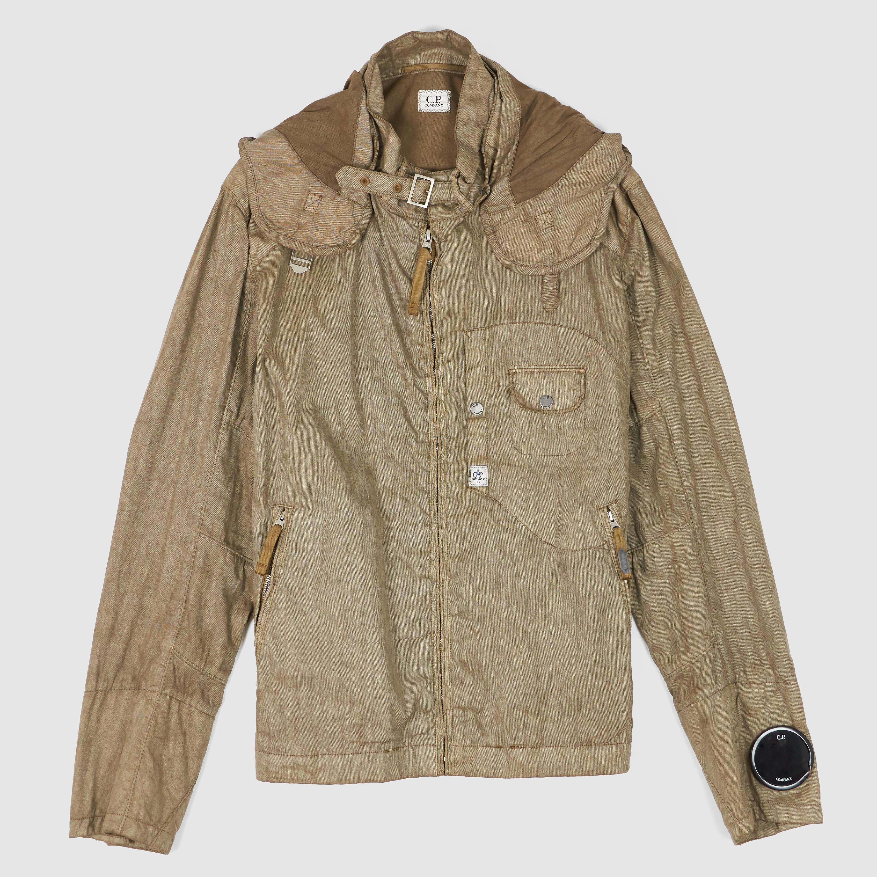 Laminated Linen Goggle Jacket