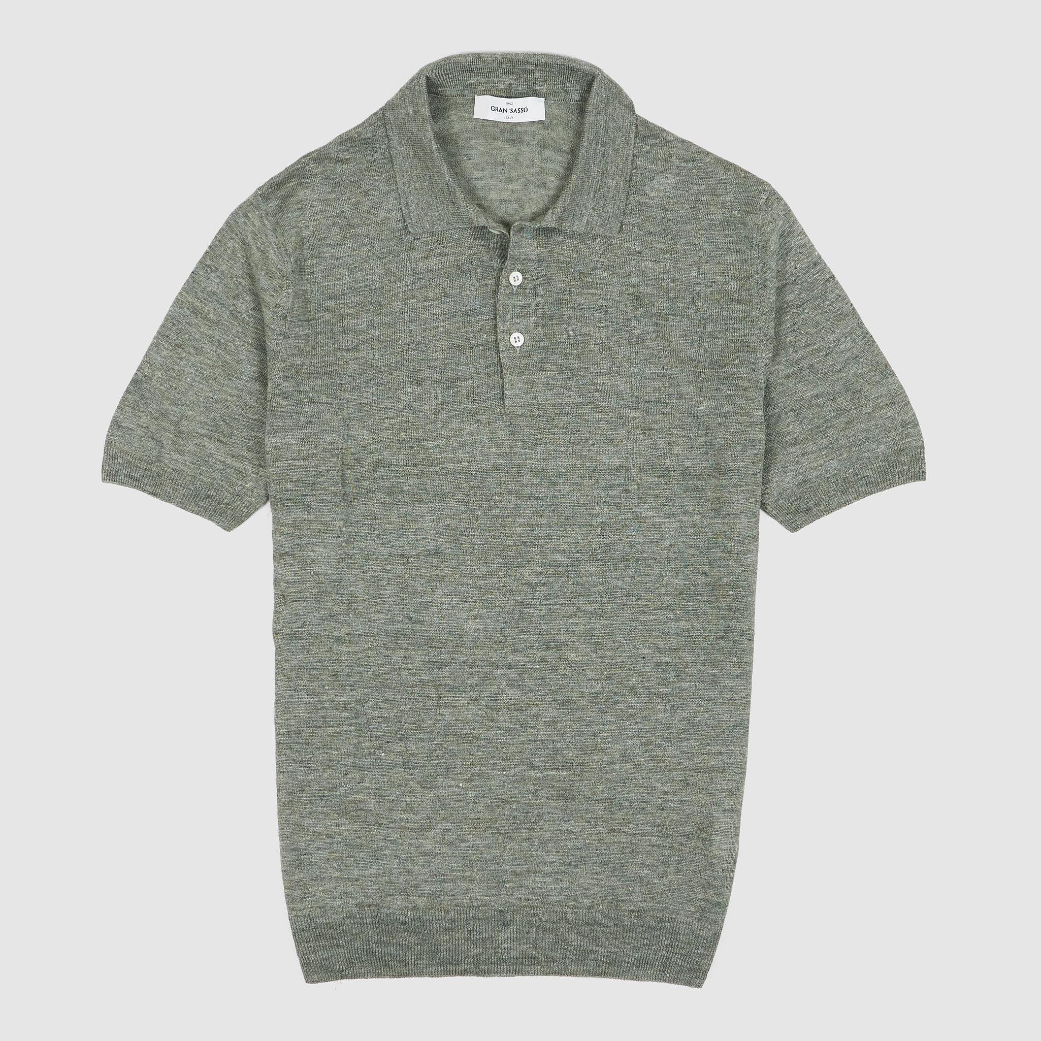 Short Sleeve Linen Polo Shirt