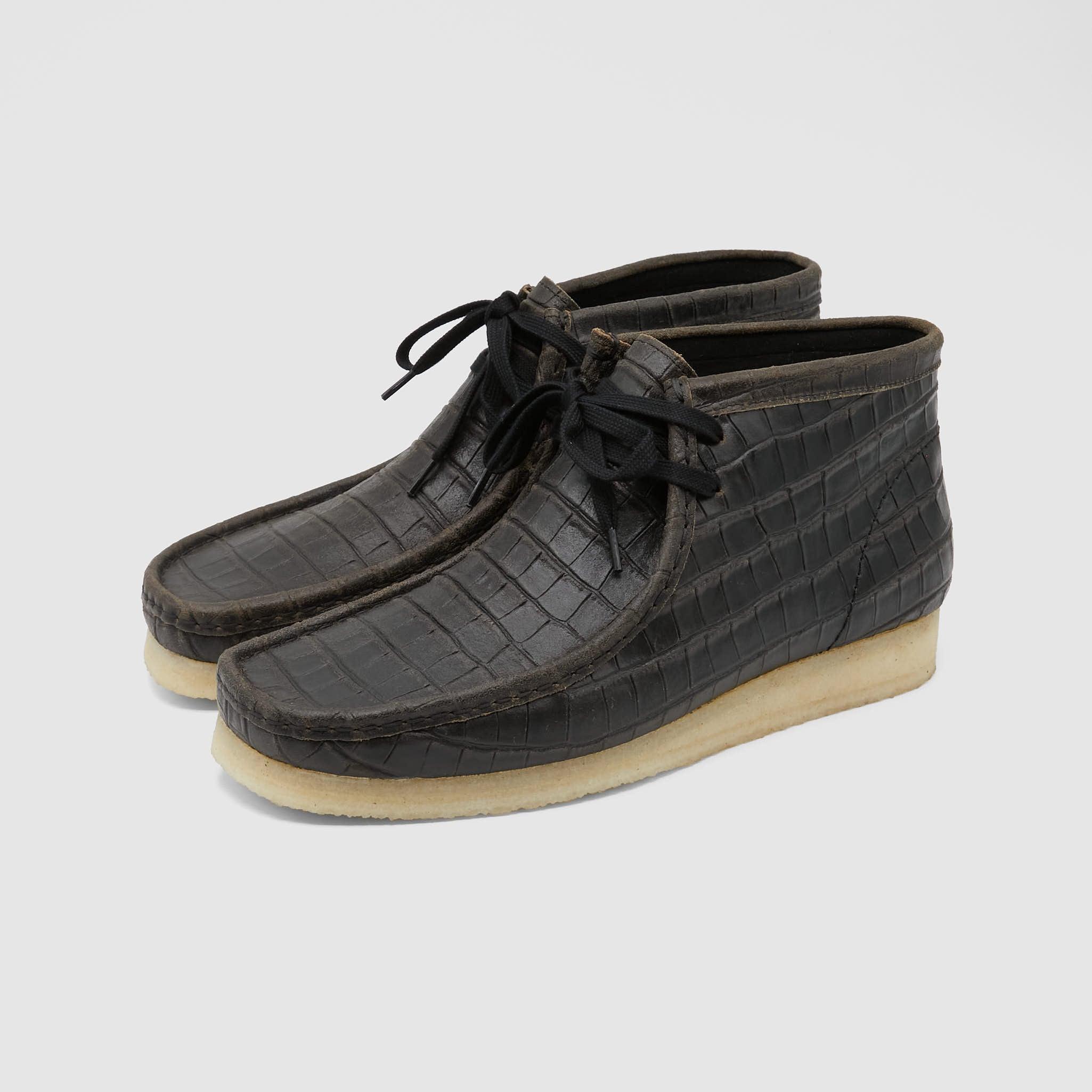 Originals Wallabee Black Crocodile Boot