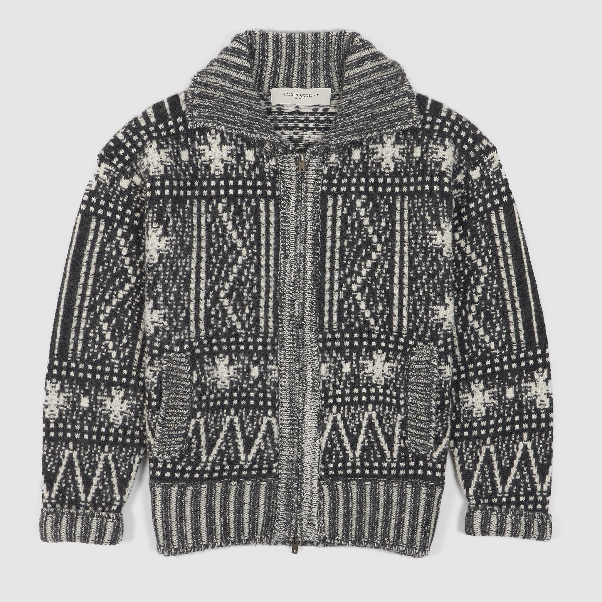 Relaxed Fitted Fair Isle Cardigan