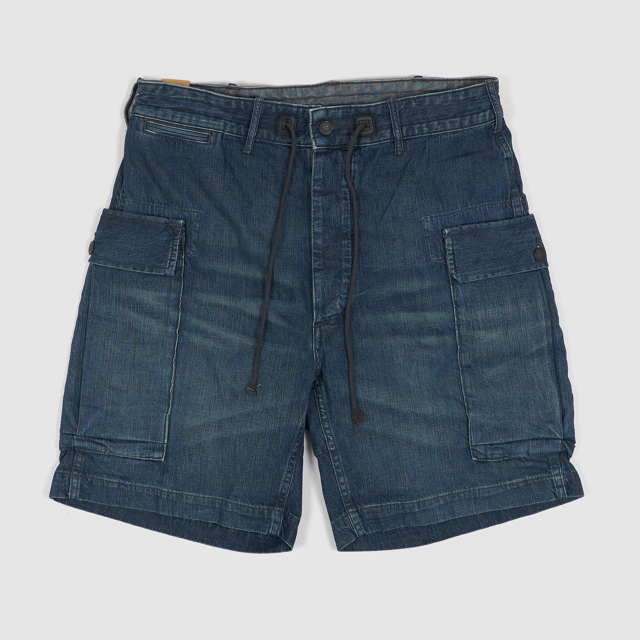 Infantry Denim Cargo Bermuda Shorts