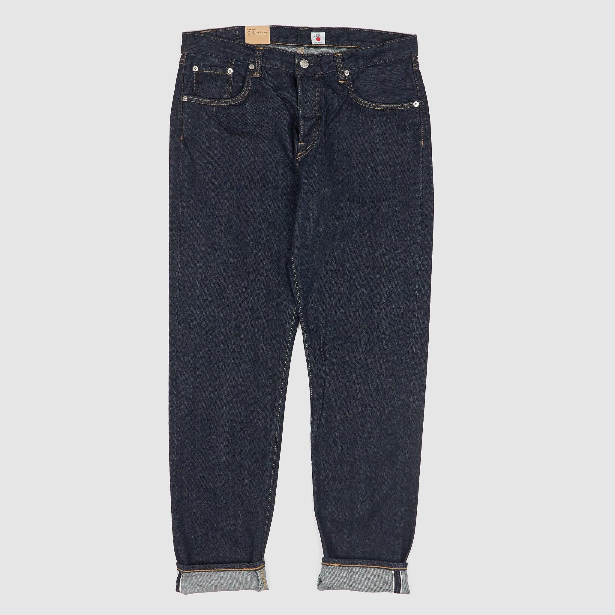 5-Pocket Regular Tapered Rinsed Red Selvage Jeans