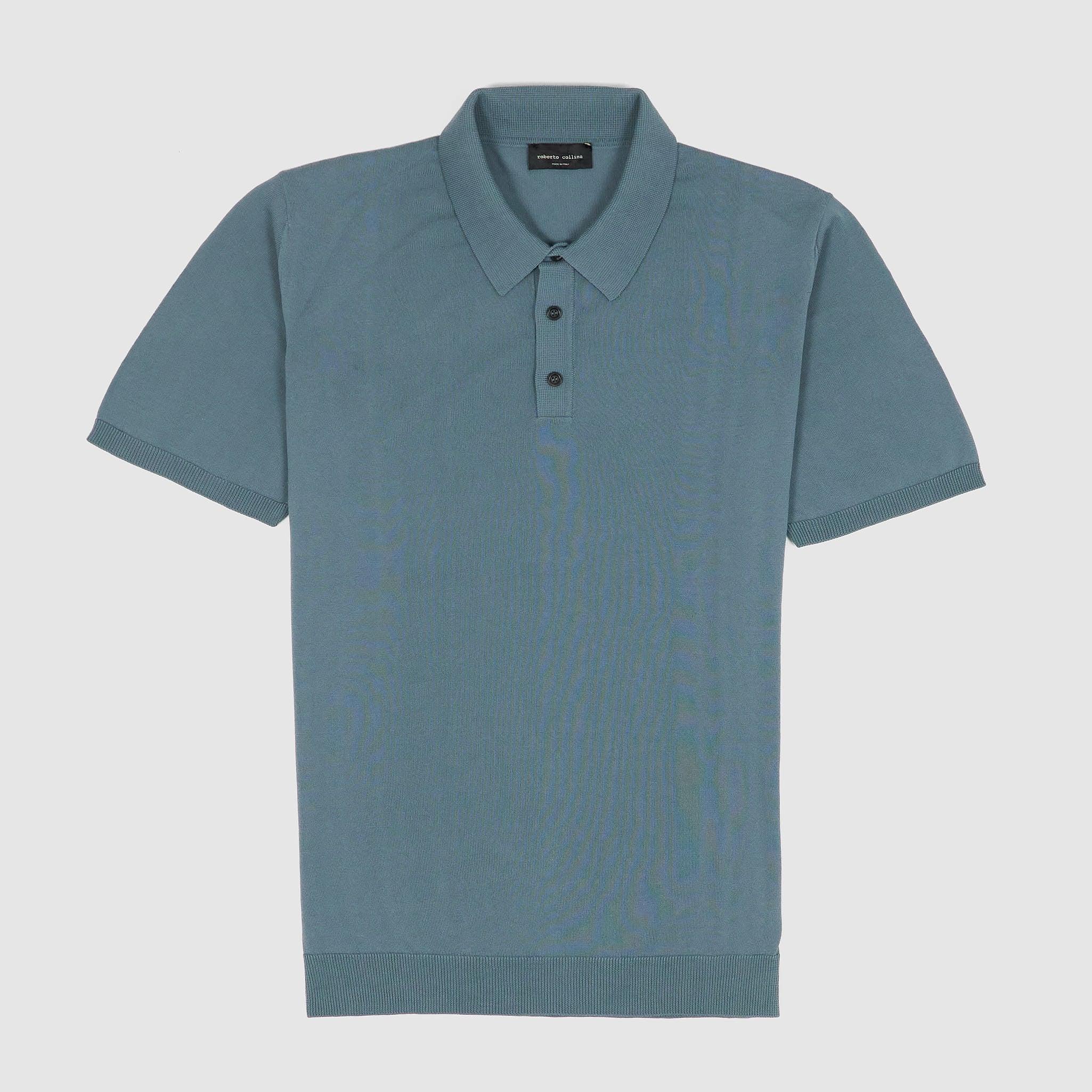 Short Sleeve Knitted Jersey Polo Shirt