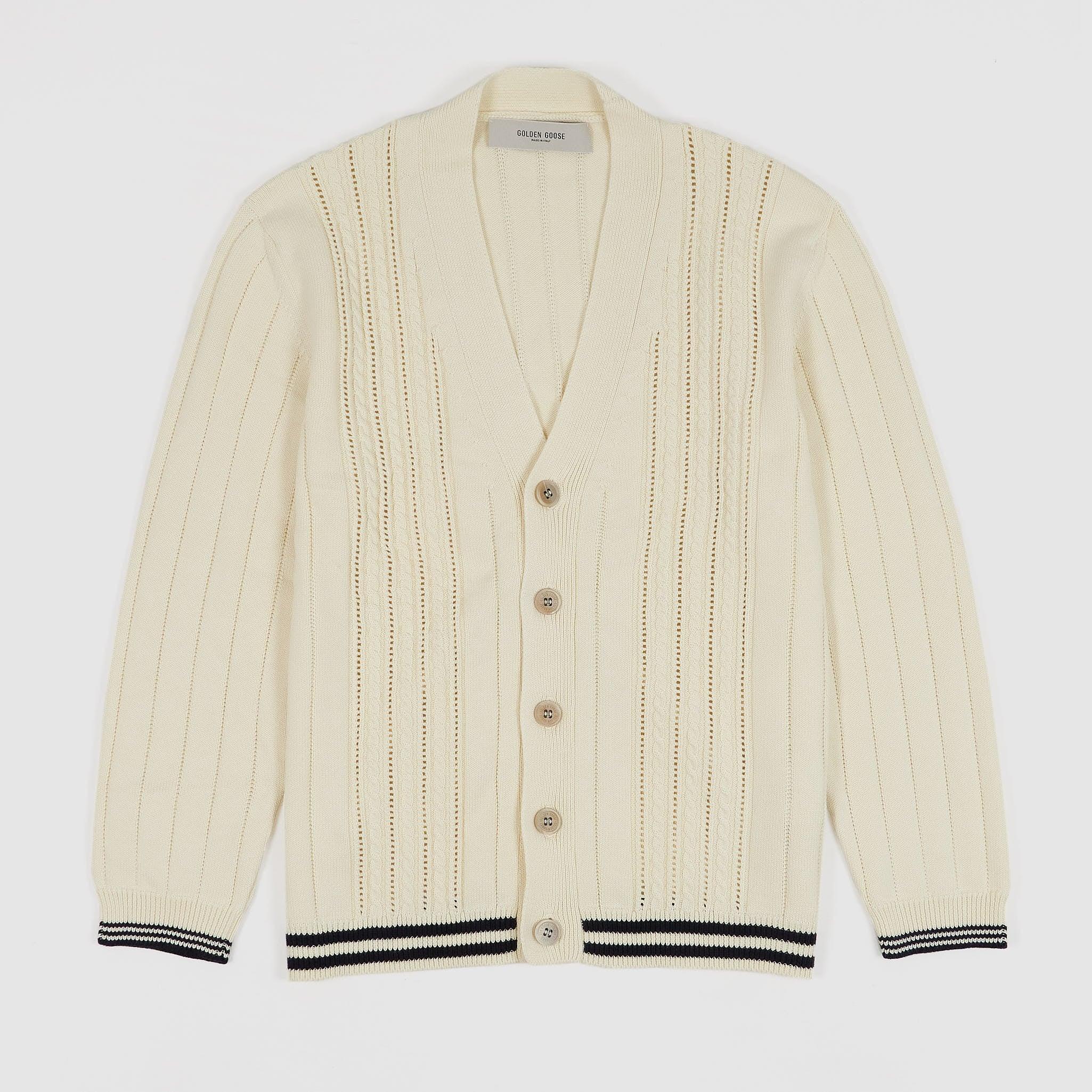 Cable Knit Cotton Cardigan