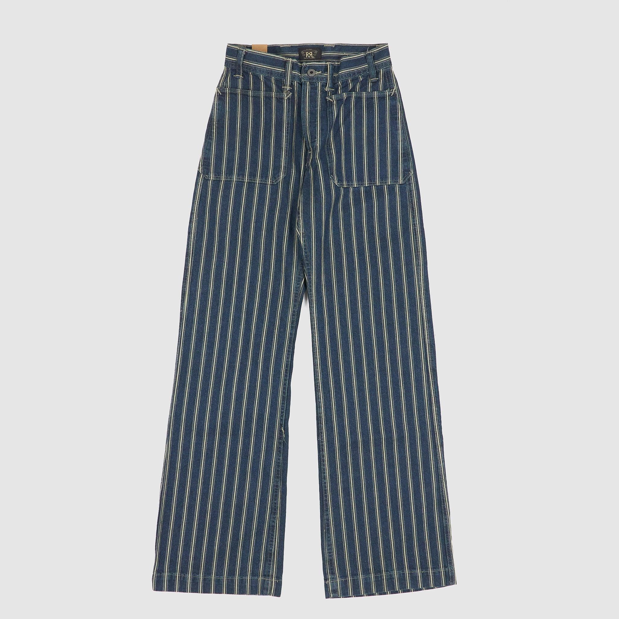 Ladies Full Stripe Indigo Fatigue Pants
