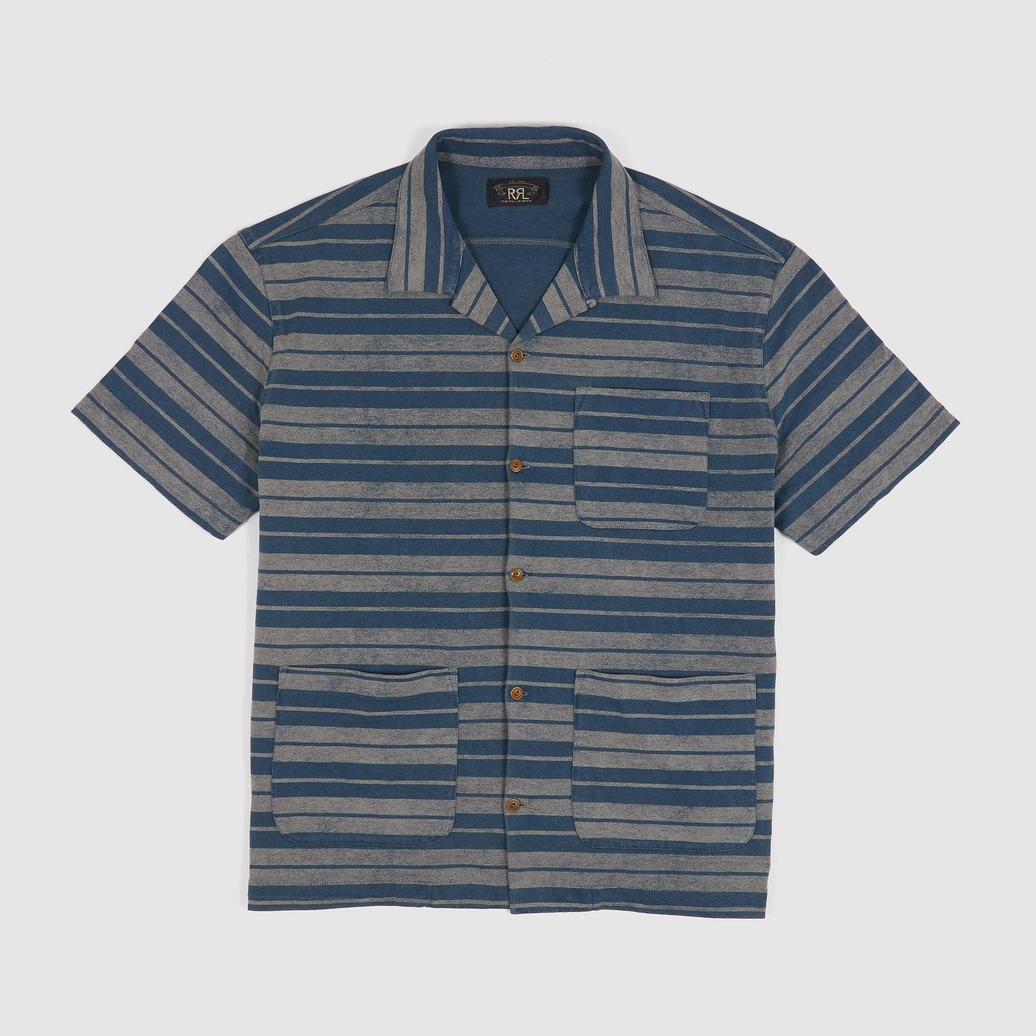 Camp Collar Jersey Pocket Over-Shirt