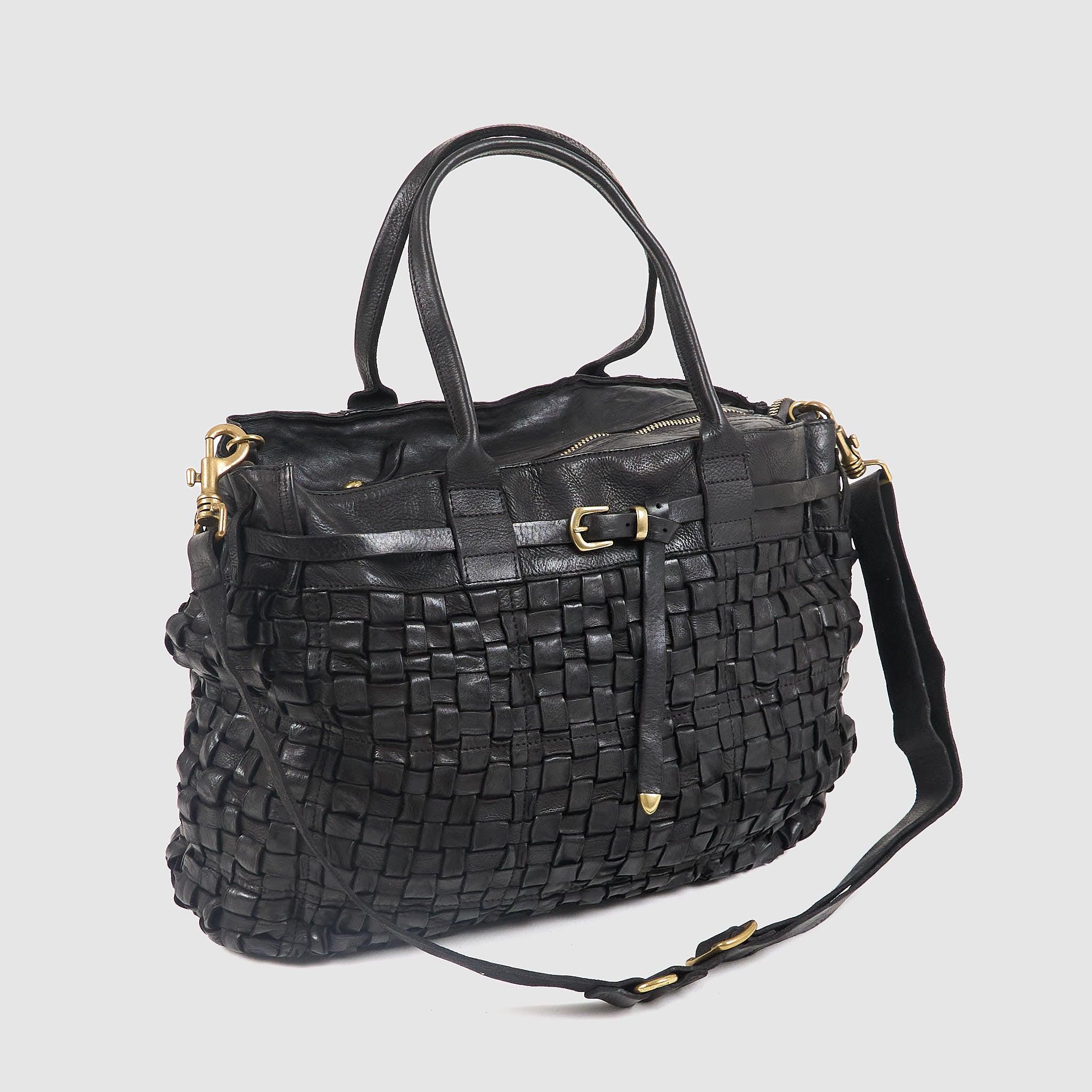 Woven  Leather Bag