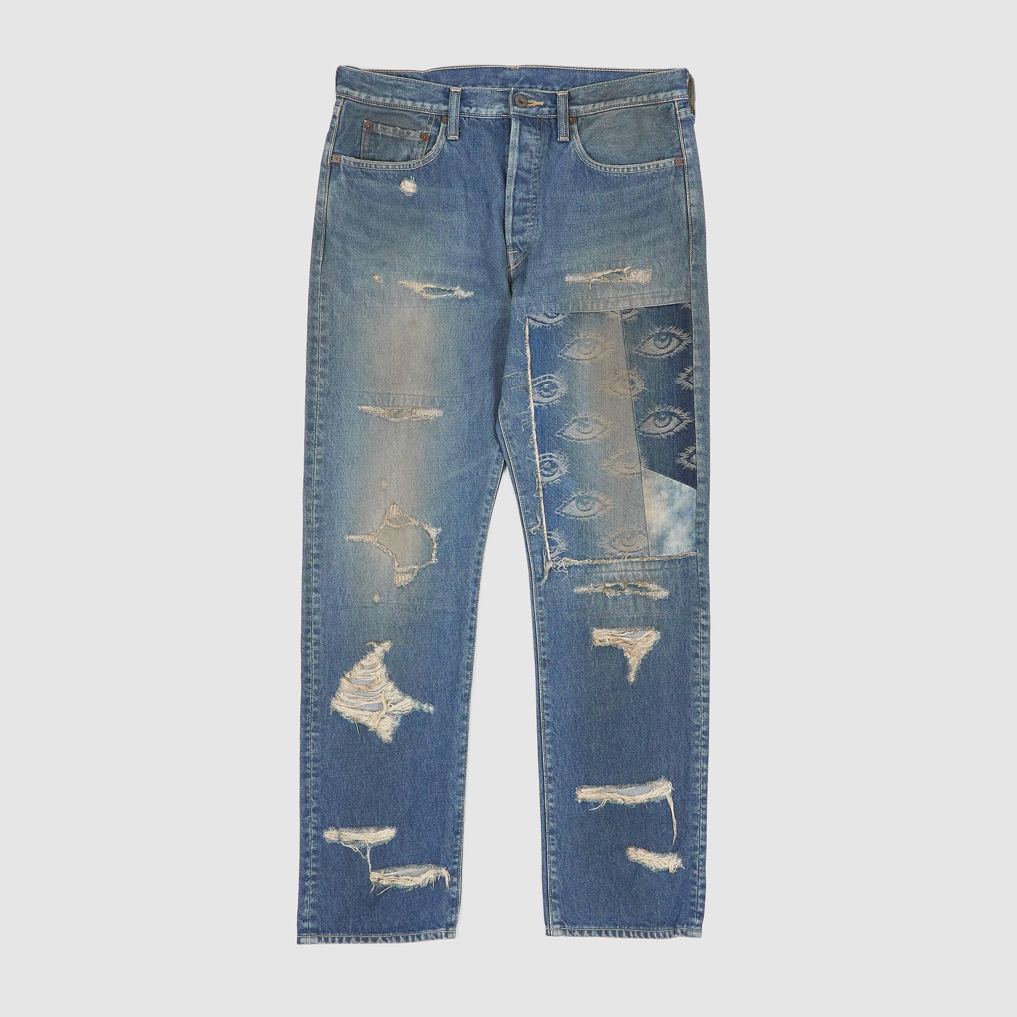 5-Pocket 14oz Monkey Cisco Speakeasy Dixie Patchwork Jeans