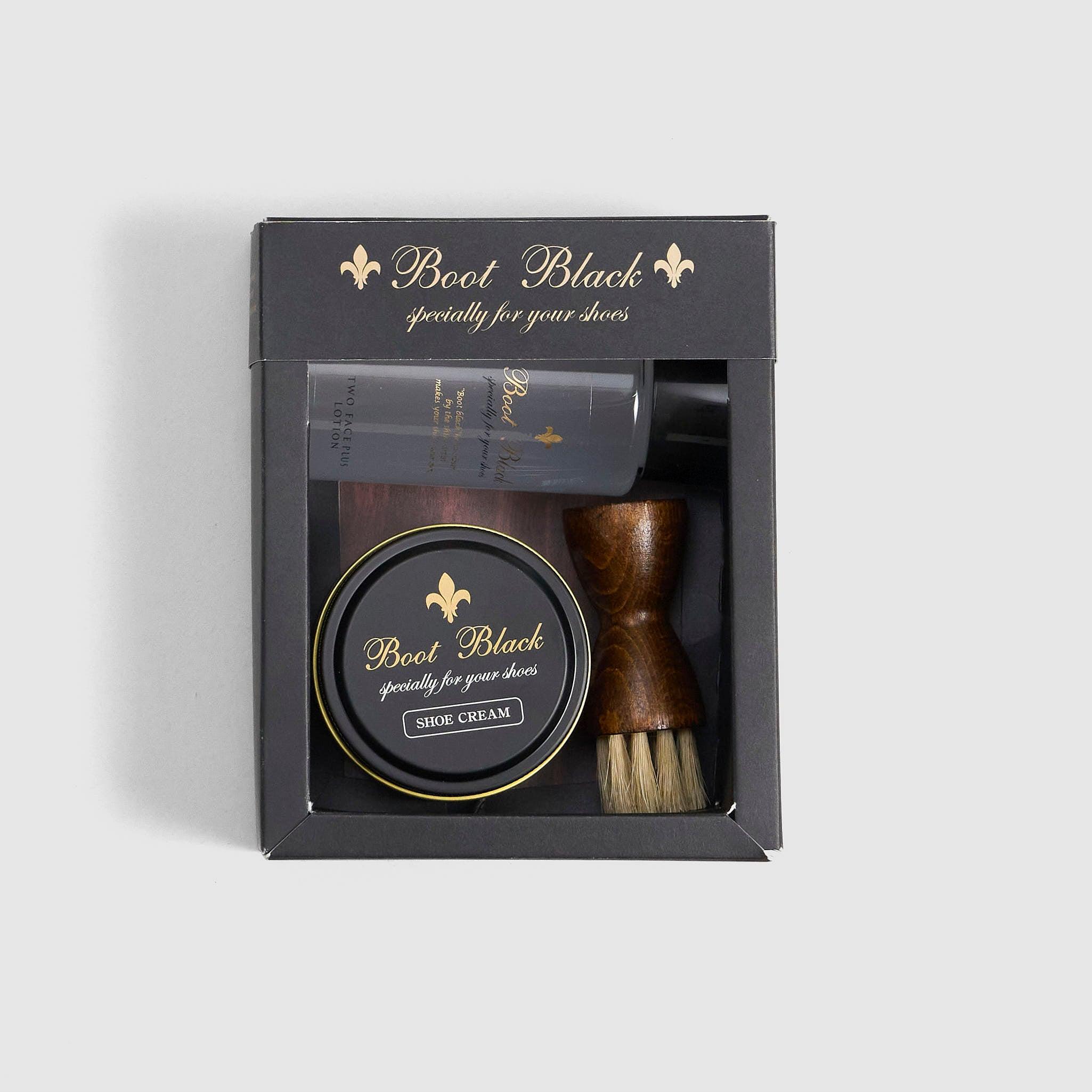 Smooth Black Leather Care Set
