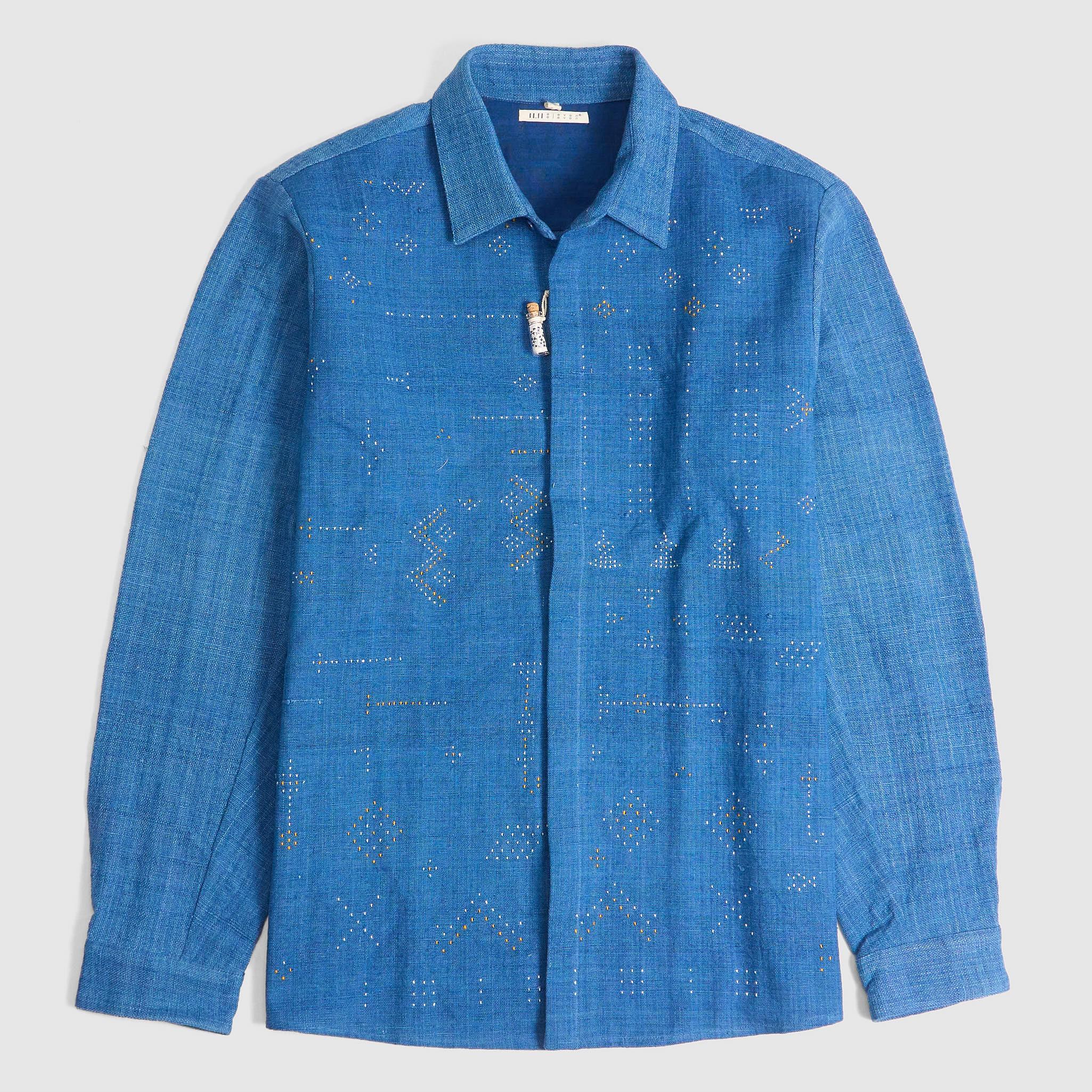Tangaliya Weave Indigo Shirt