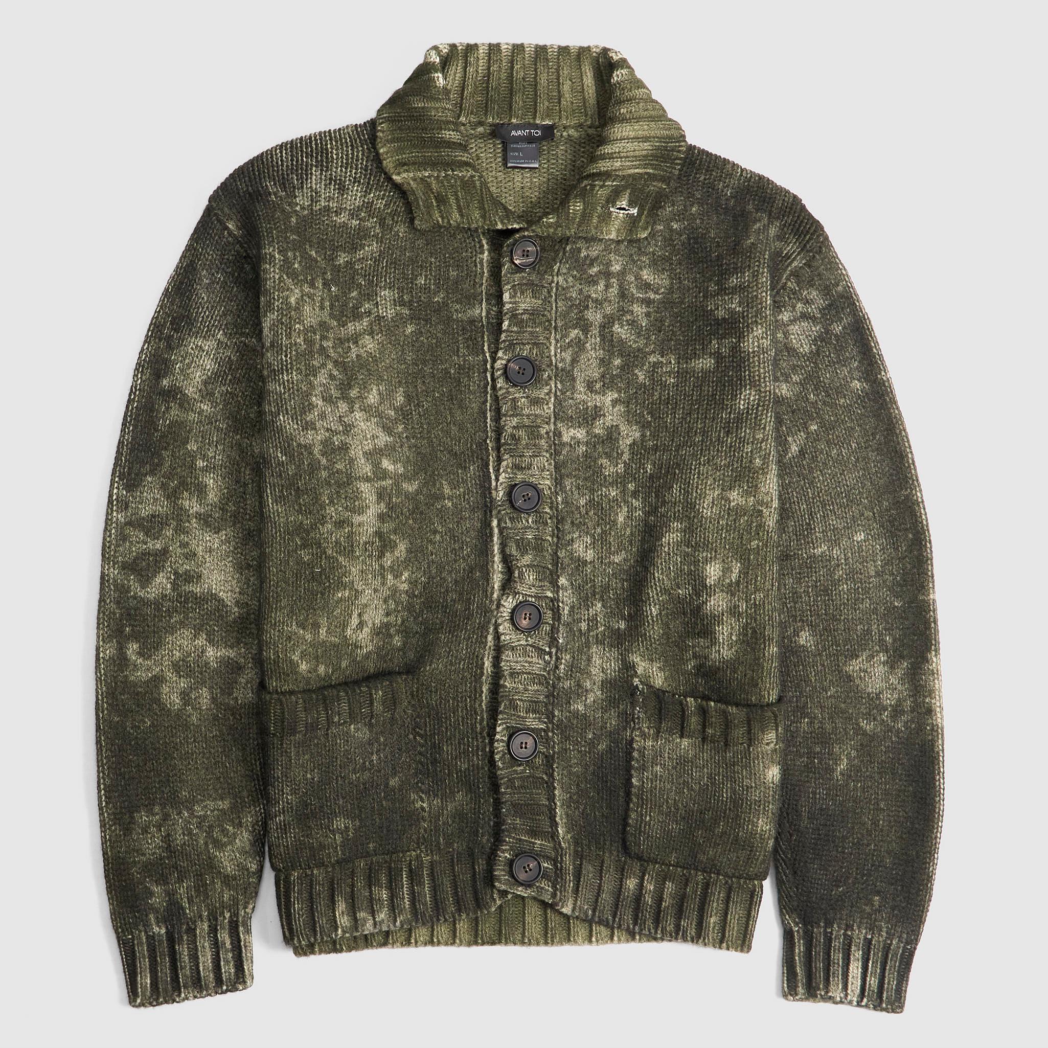 Washed Look Cashemere Cardigan