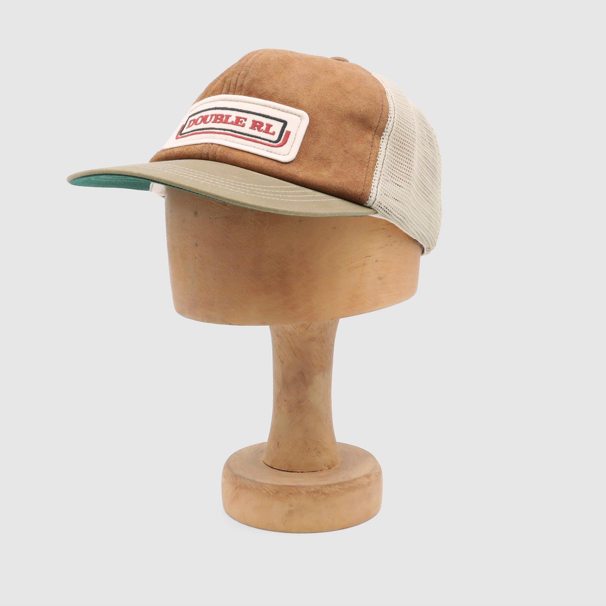 Mesh Logo Suede Trucker Cap