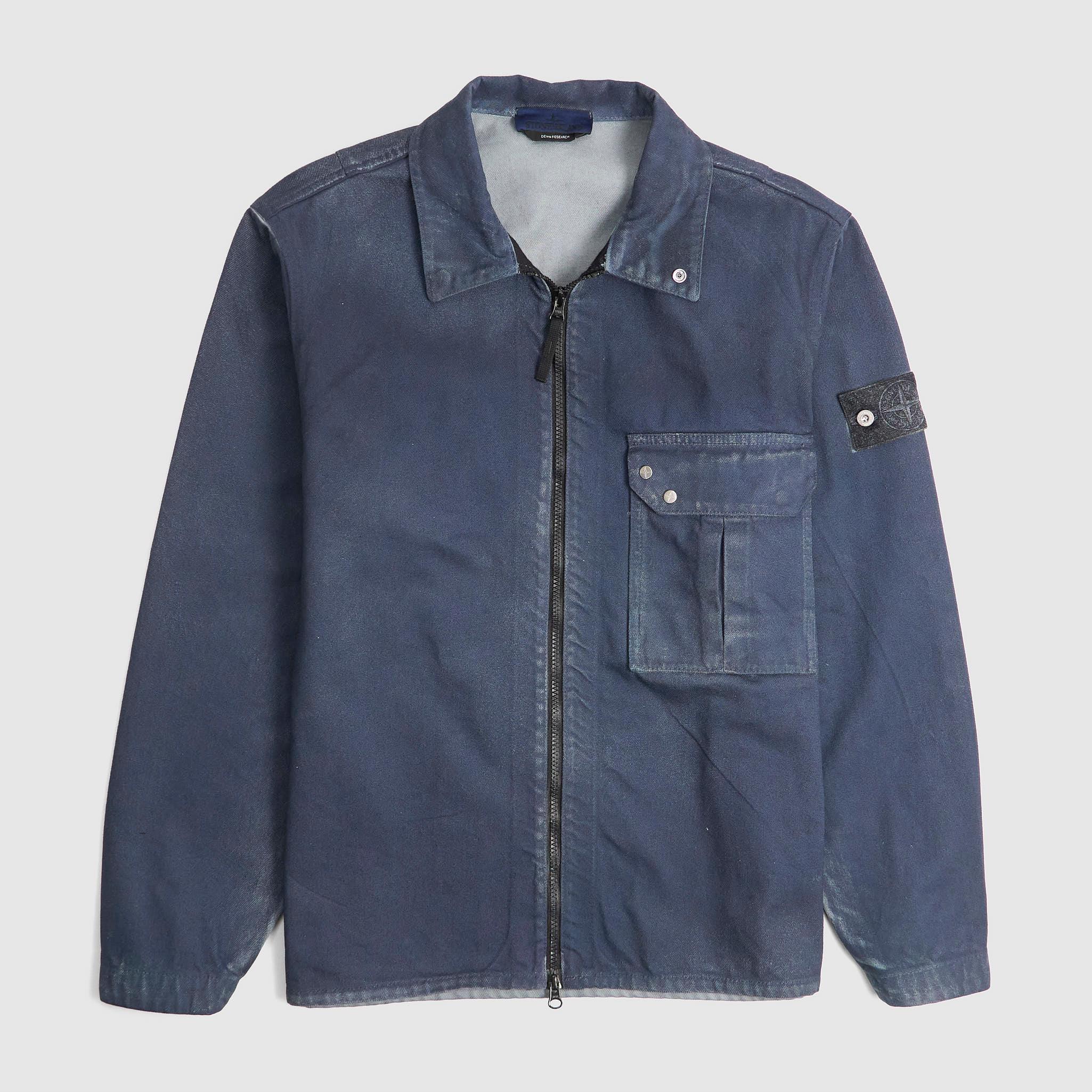 Reflective Bull Denim Research Overshirt